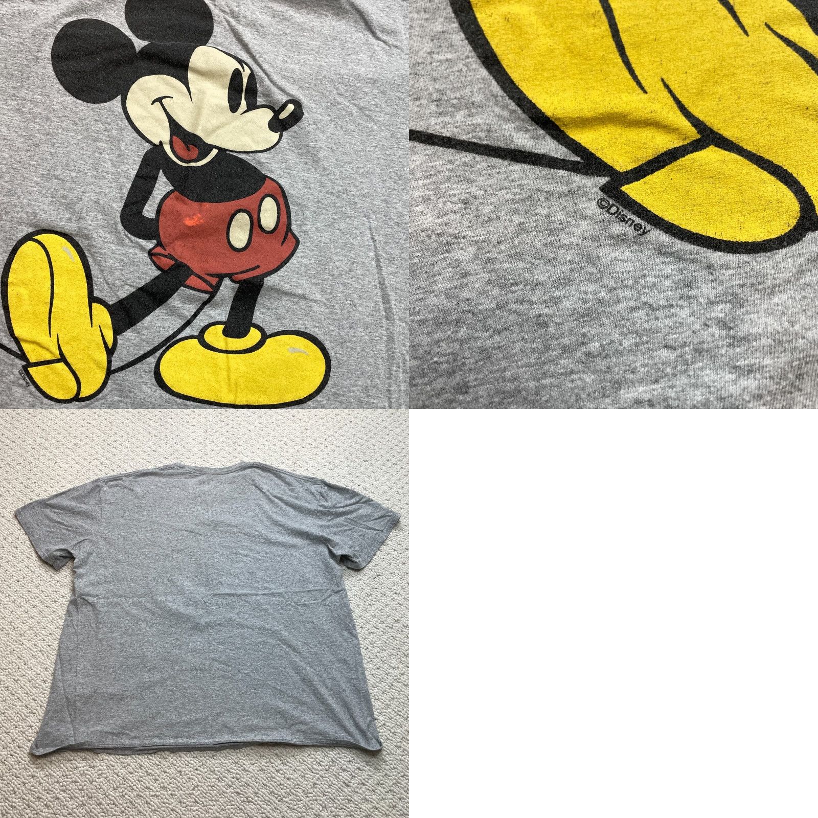 Disney Disney Mickey Mouse Shirt Mens 2XL Gray Graphic Tee Short Sleeve Cartoon Crew Size US XXL / EU 58 / 5 - 8 Thumbnail