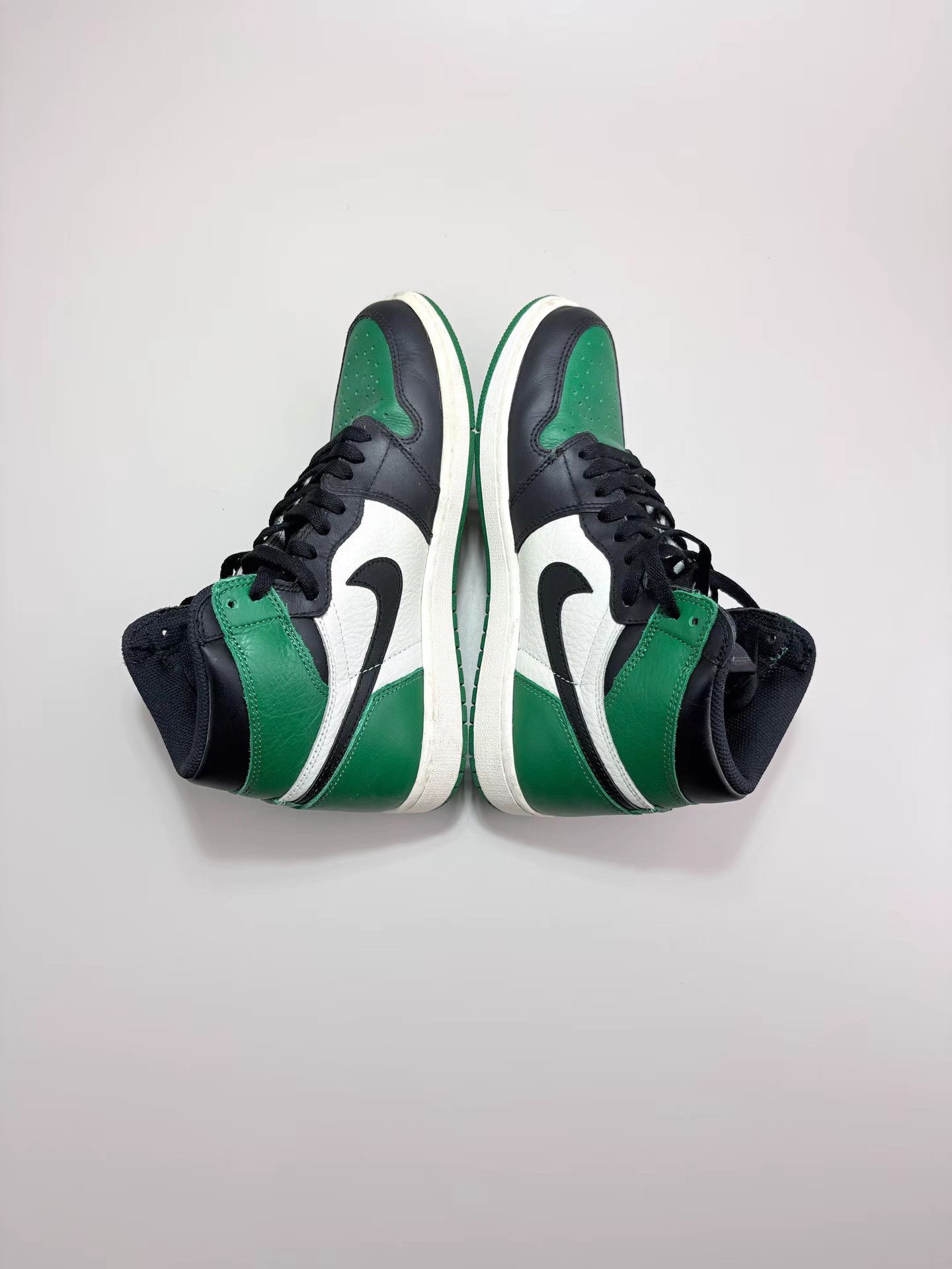 Nike NIKE JORDAN1 Black Green Toe Sneakers K1 Size US 8 / EU 41 - 5 Thumbnail