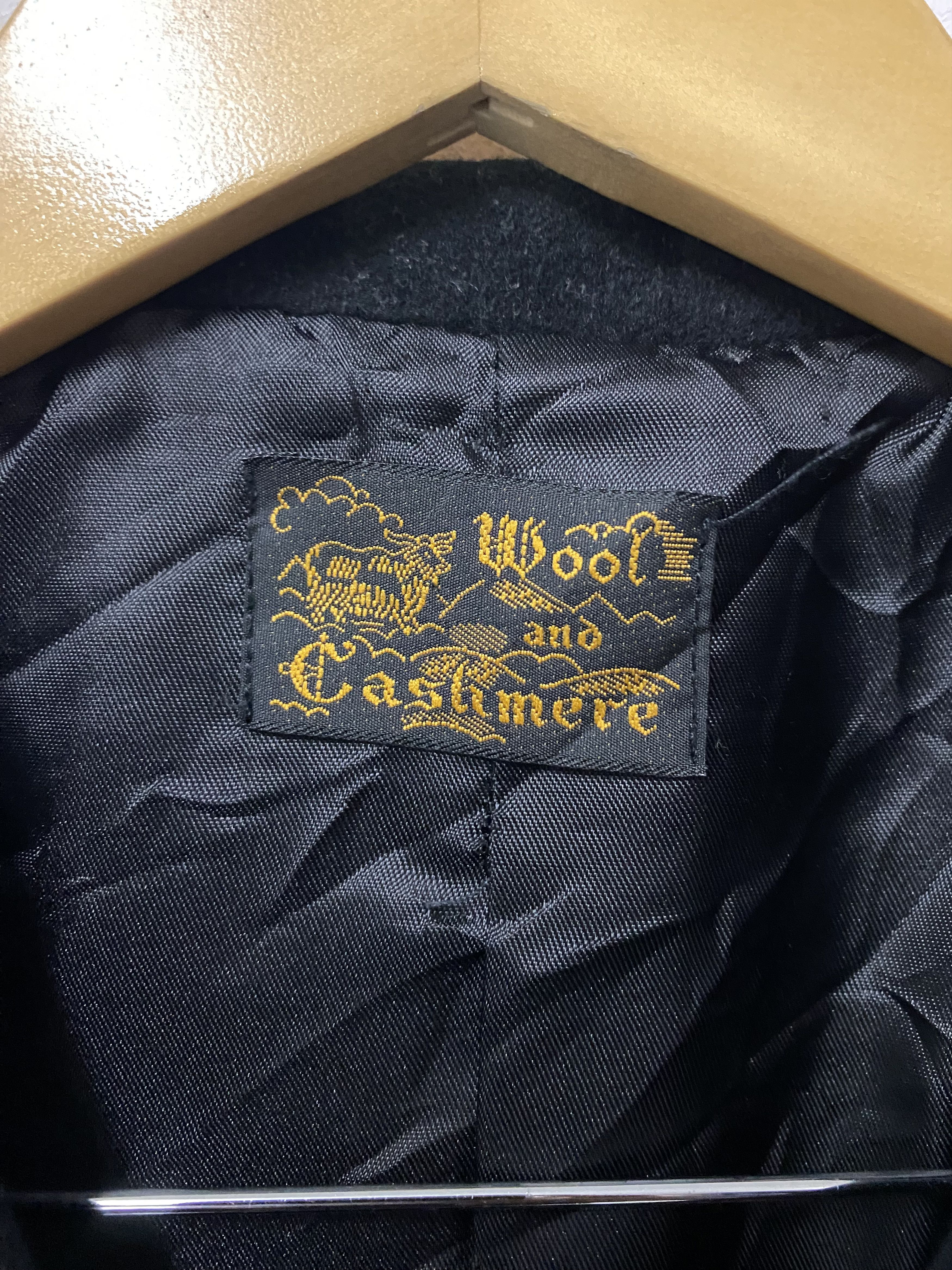 Vintage VTG Made In Italy Luxury Wool Cashmere Black Overcoat M Size M / US 6-8 / IT 42-44 - 7 Thumbnail