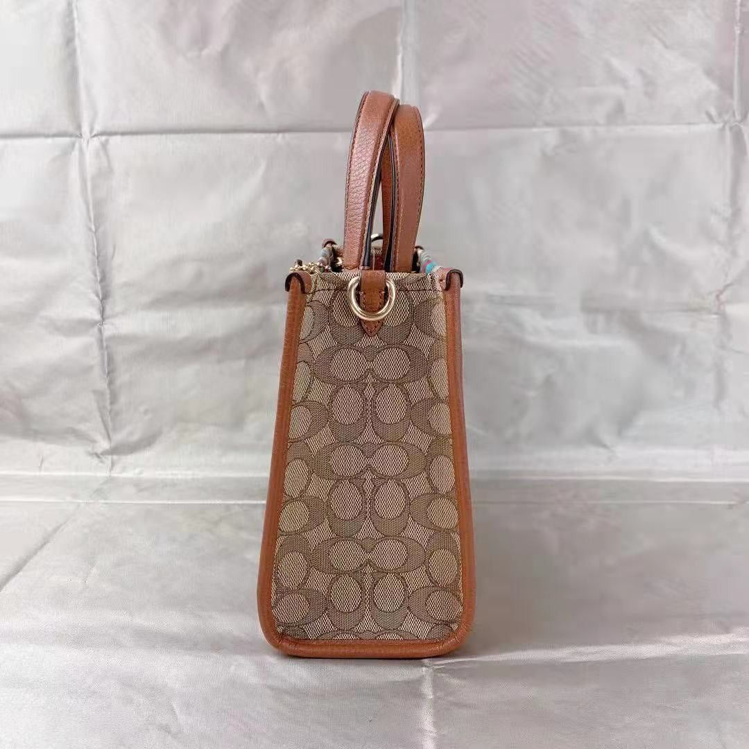 Coach Coach C5637 Dempsey Tote 22 Signature Jacquard With Stripe Size ONE SIZE - 2 Thumbnail