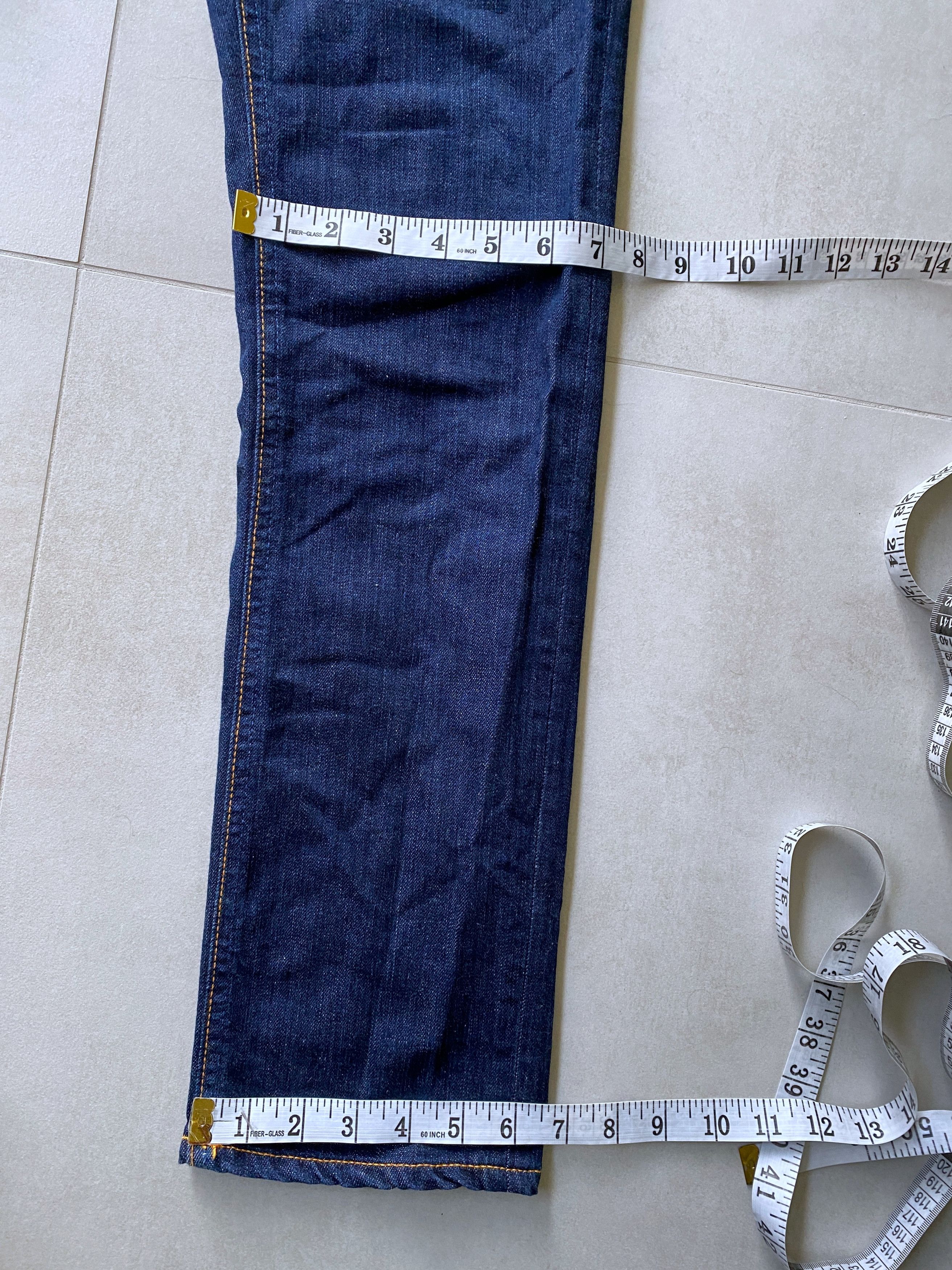 Denime × Nudie Jeans Nudie Jeans Thin Finn Org Dry Ecru Embo Denim jeans s W32 32 Size US 32 / EU 48 - 10 Thumbnail