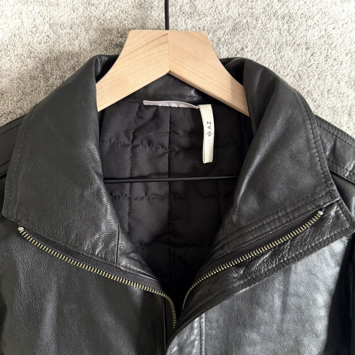 AZ by junhashimoto AZ by Jun Hashimoto Goatskin Leather Double Zip Jacket Size US M / EU 48-50 / 2 - 3 Thumbnail
