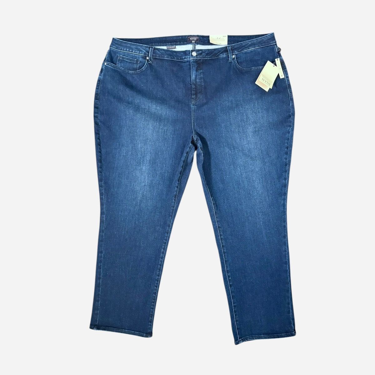 NYDJ NYDJ Women’s Plus Size Emma Dark Blue Jeans Sz 28W Size 36" / US 14 / IT 50 - 2 Thumbnail