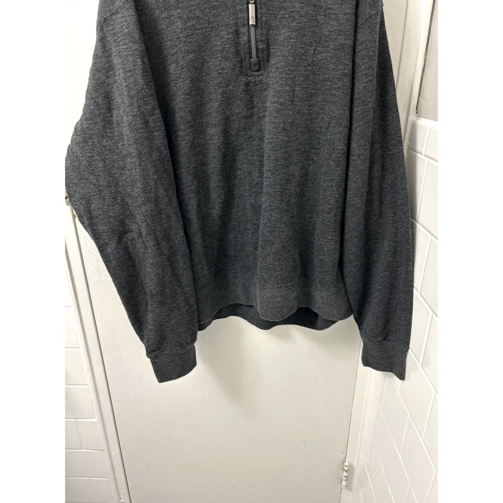 Orvis Orvis Sweater Mens XL Gray 1/4 Zip Pima Cotton Pullover Long Sleeve Logo Collared Knit Casual Sweater Mens XL Gray 1/4 Zip Pinot? Size US XL / EU 56 / 4 - 3 Thumbnail