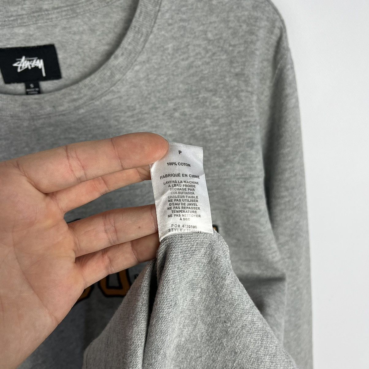 Stussy × Vintage Vintage Stussy big logo longsleeve 90’s Size US S / EU 44-46 / 1 - 10 Thumbnail