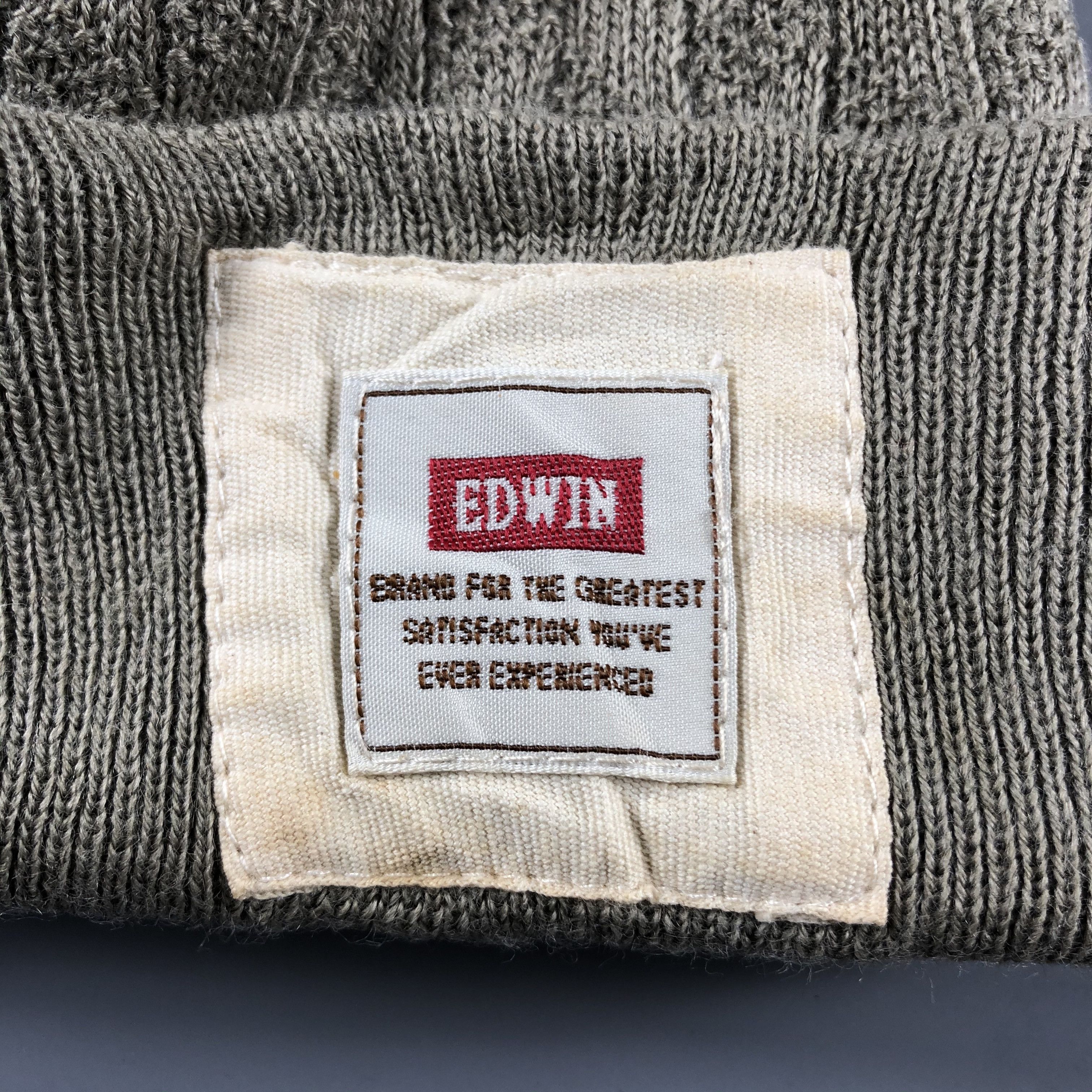 Edwin × Vintage Edwin Slouchy Beanie Snow Hat Snow Cap -D352 Size ONE SIZE - 4 Thumbnail