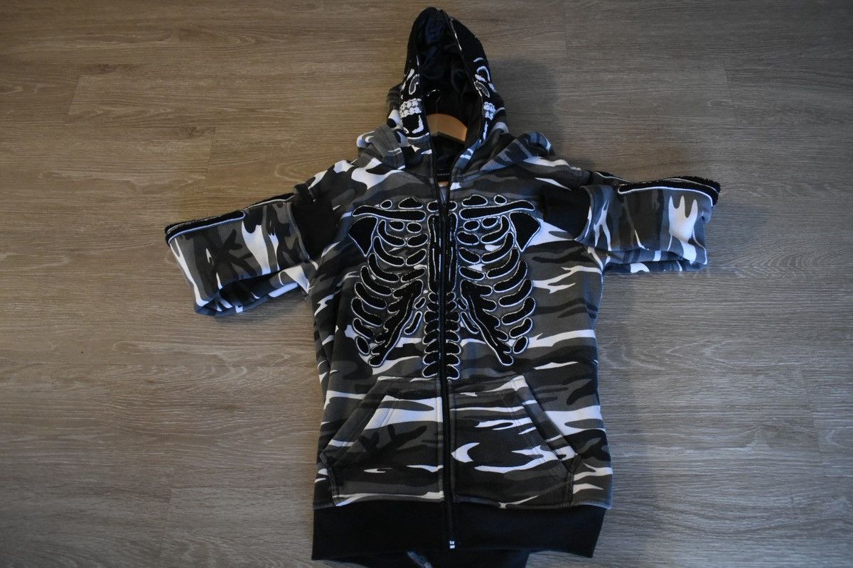 Other Skull Design, Focused Zip Up Hoodie Size US XS / EU 42 / 0 - 1 Thumbnail
