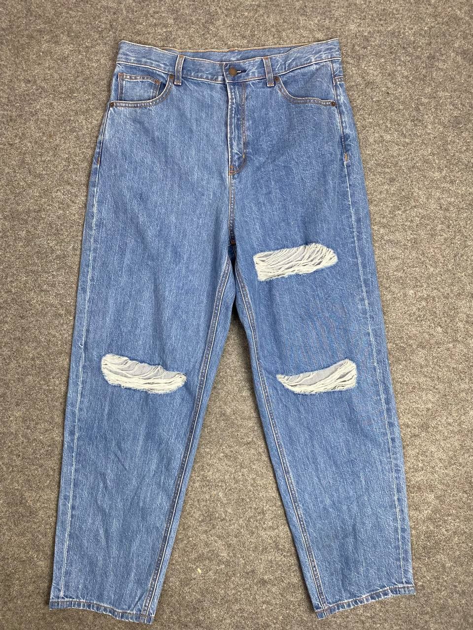 GU G.U japanese brand distressed denim nice design Size US 34 / EU 50 - 1 Thumbnail