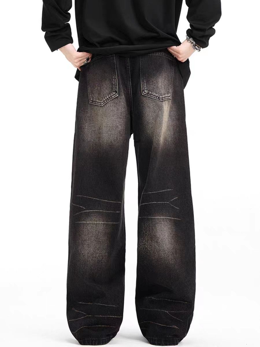 Japanese Brand × Jean Retro high street straight wide leg jeans Size US 34 / EU 50 - 2 Thumbnail