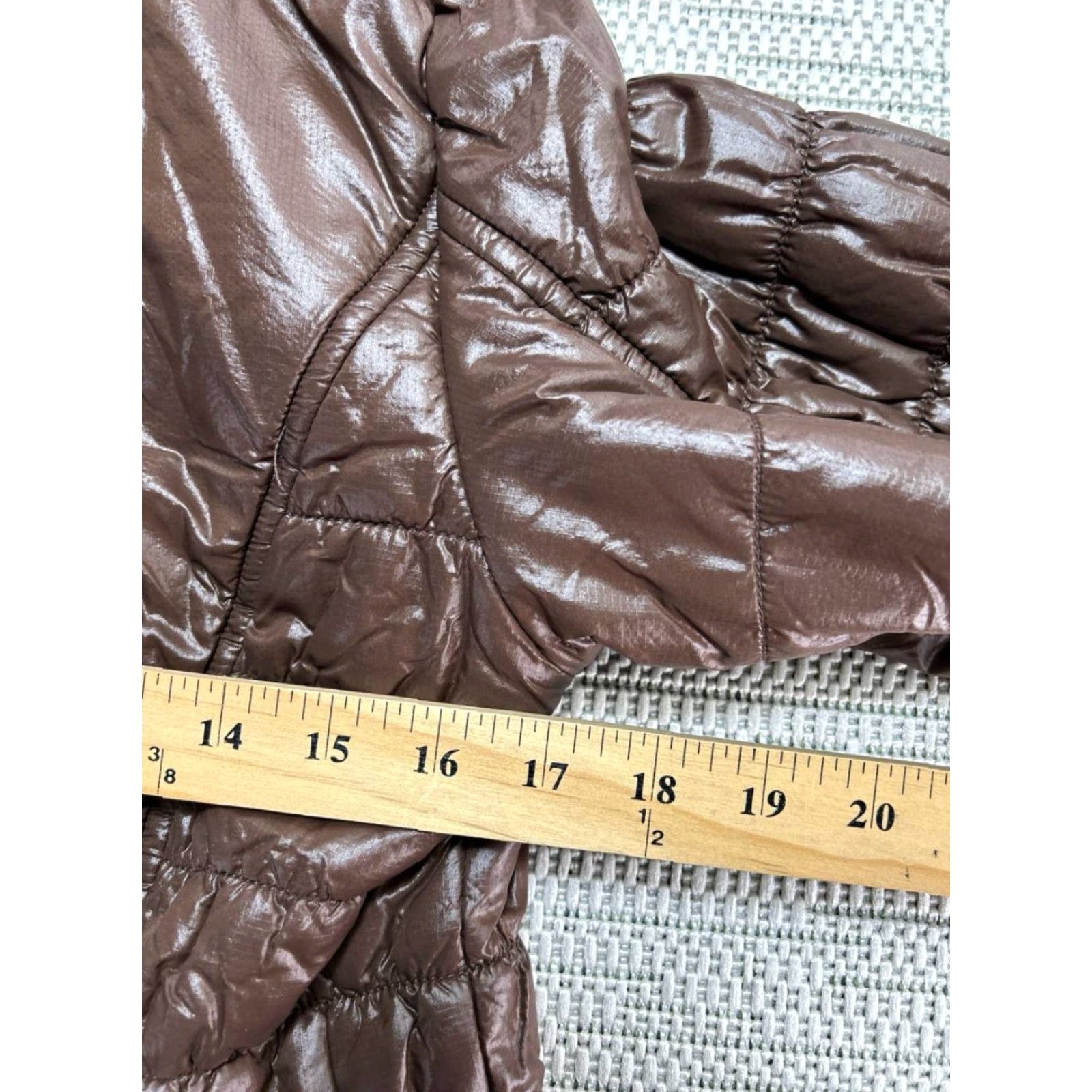 Merrell Merrell Puffer Jacket Womens Medium Brown Down Fill Full Zip Size M / US 6-8 / IT 42-44 - 4 Thumbnail