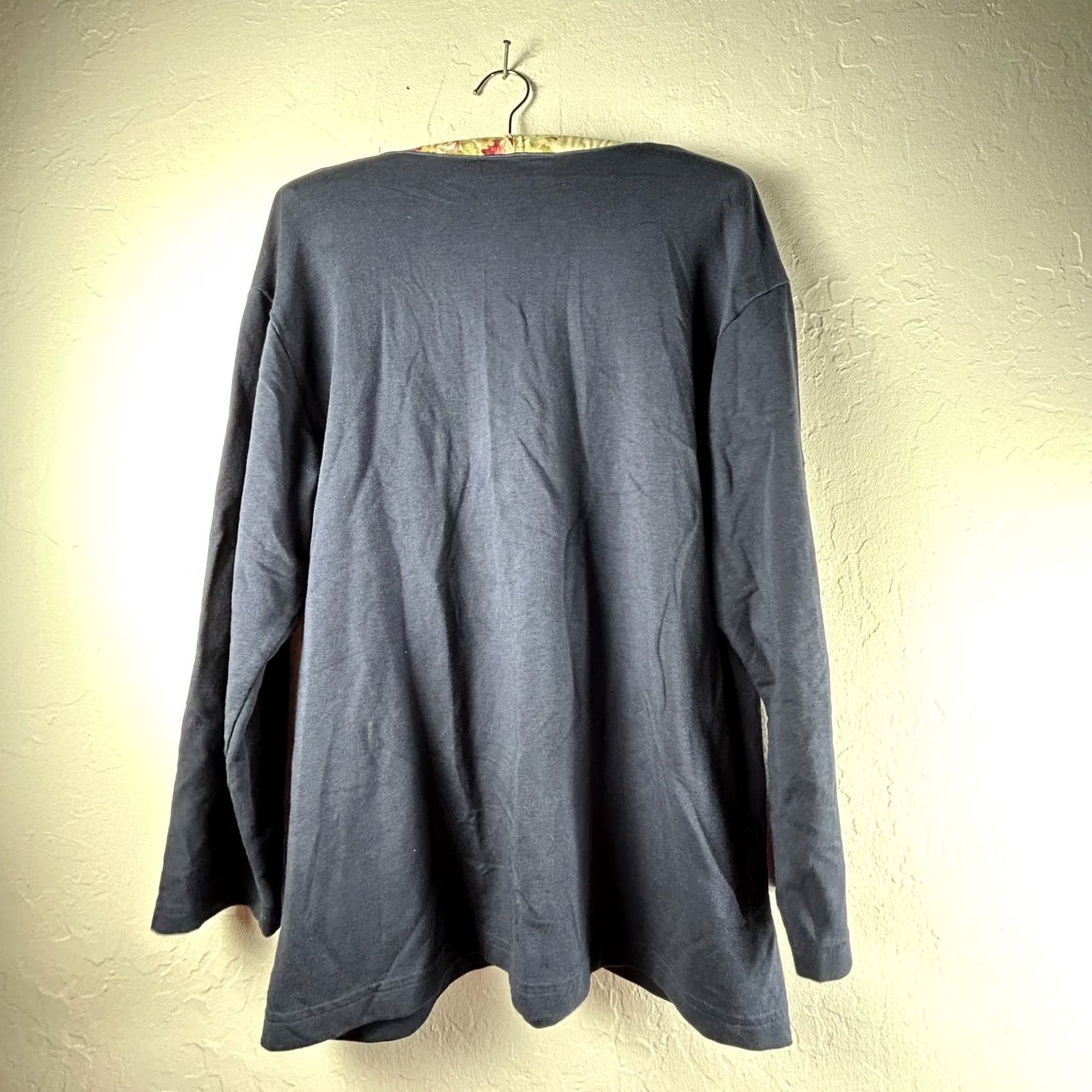 Vintage Bryn Walker Womens Bamboo Organic Cotton V-neck Tunic Top XS Blue Pockets Shirt Size XS / US 0-2 / IT 36-38 - 2 Thumbnail