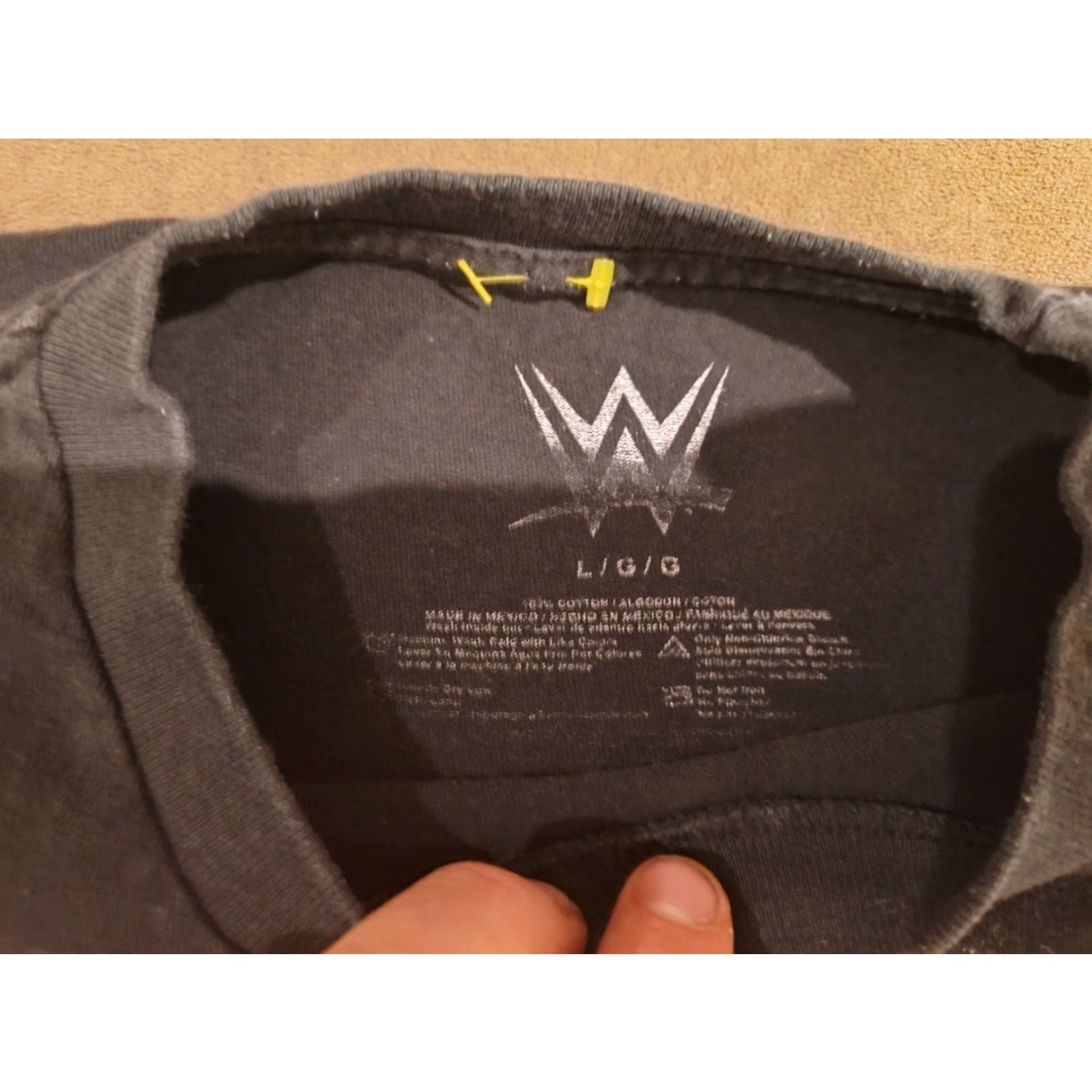 Vintage WWE Black T-Shirt Men’s Large Superstars Sports Crew Neck Short Sleeve Size US L / EU 52-54 / 3 - 4 Thumbnail