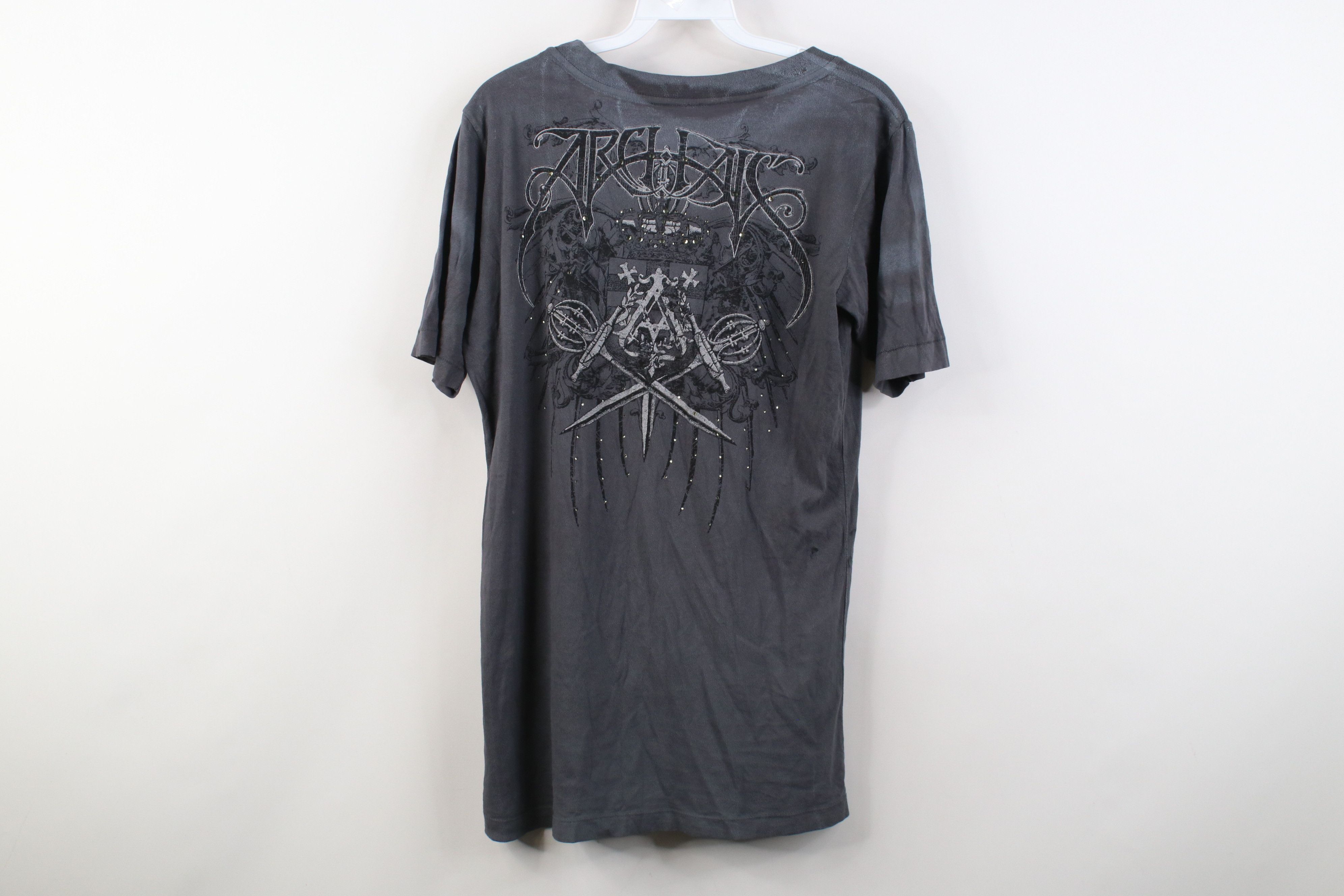 Affliction Affliction Archaic UFC MMA Fighting V-Neck T-Shirt Gray USA Size US XL / EU 56 / 4 - 12 Thumbnail