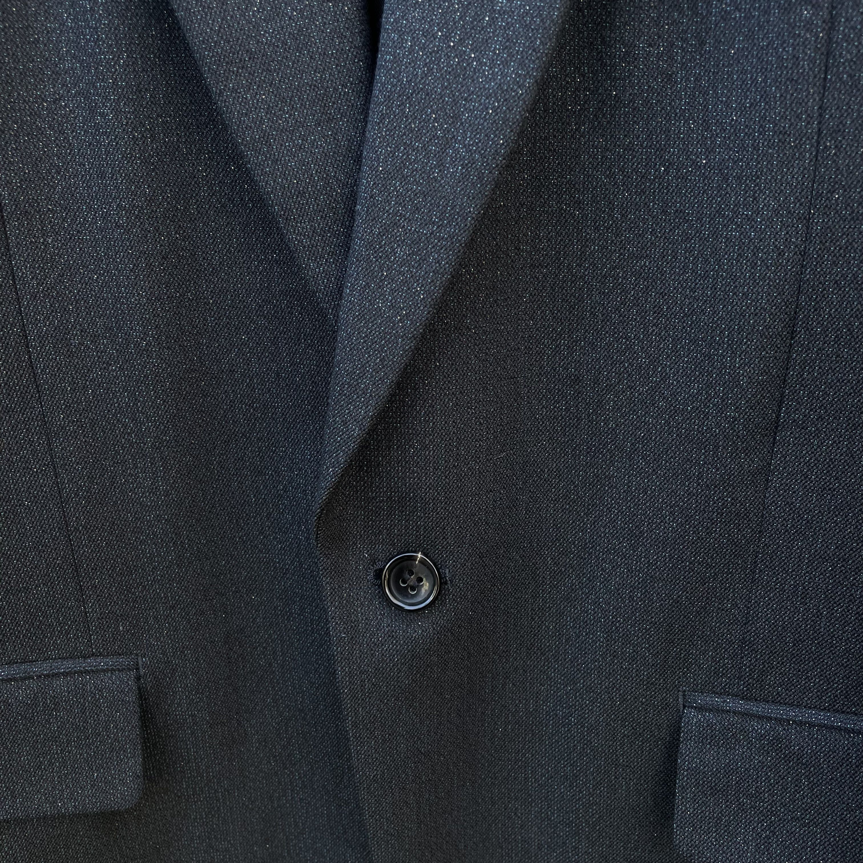 Comme des Garcons × Comme des Garcons Homme Plus CDG Homme Plus Grey Blazer Jacket Sparkles S/S07 Size 50R - 8 Thumbnail