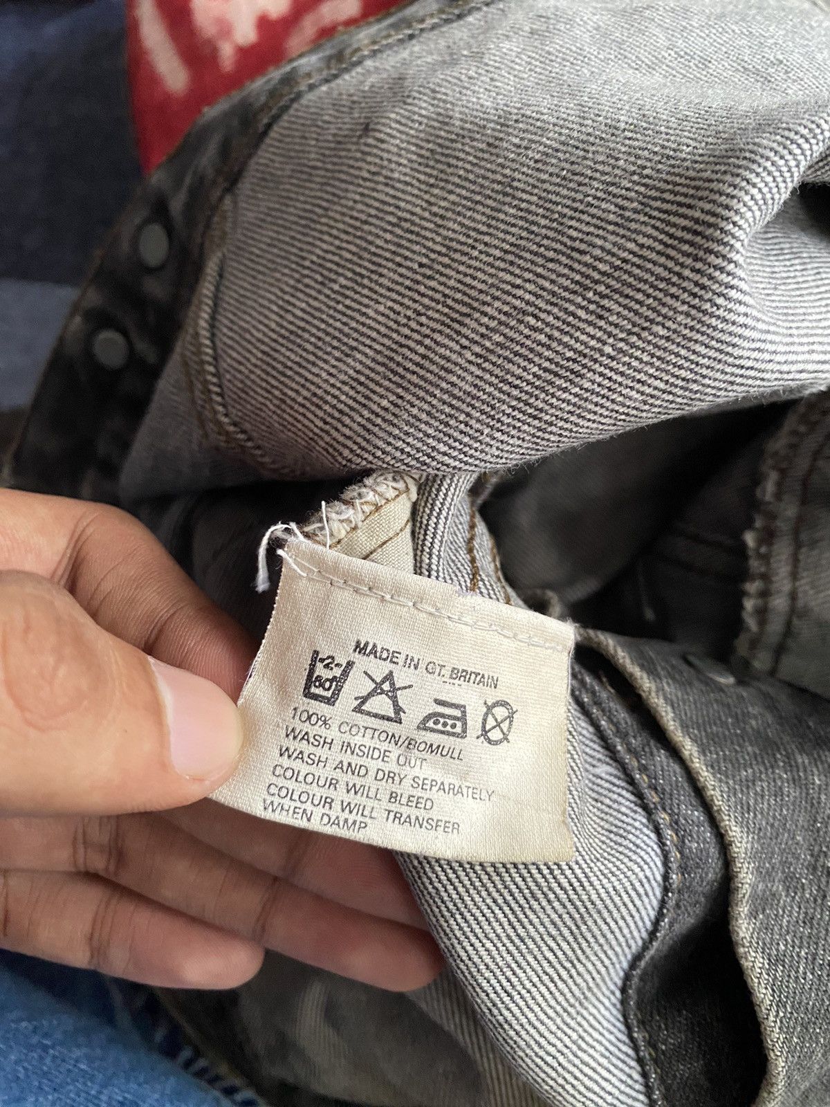 Levi's Vintage Clothing Trash Faded Levi’s Denim Custom Punk Jacket Size US M / EU 48-50 / 2 - 7 Thumbnail