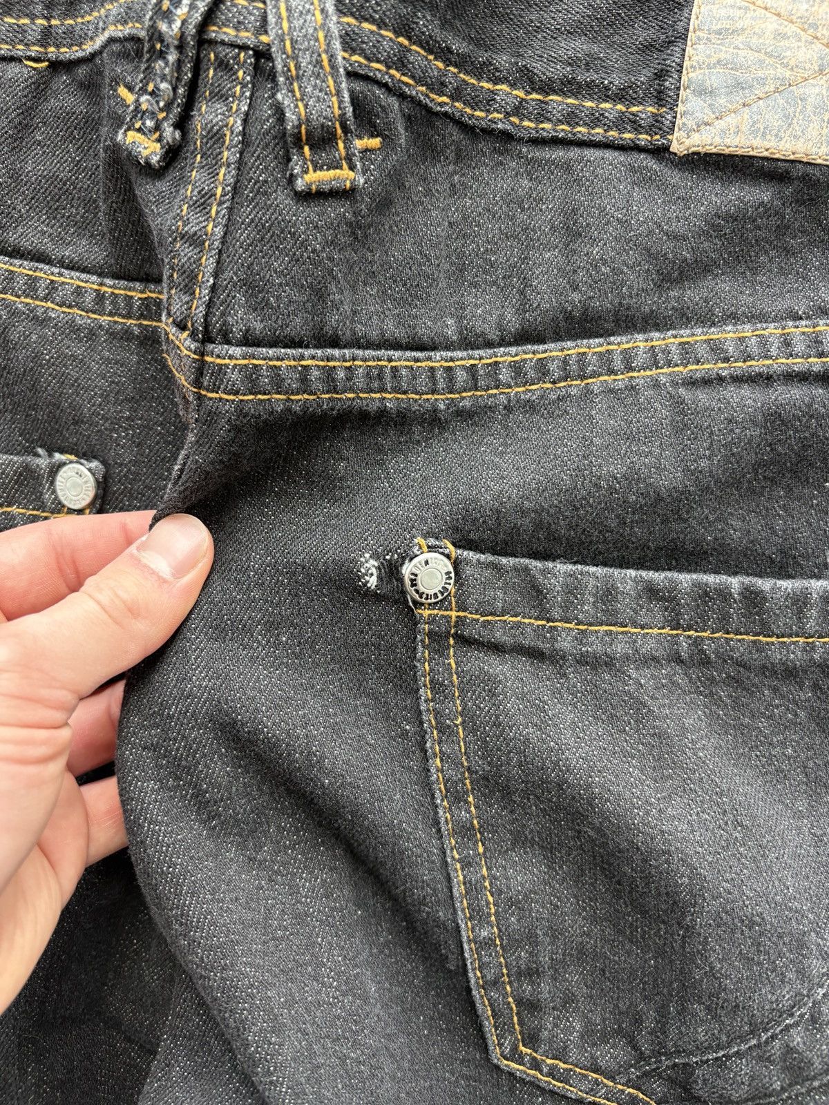 Akademiks Vintage Y2K Akademiks Baggy Black Denim Jeans 38x32 Size US 38 / EU 54 - 8 Thumbnail