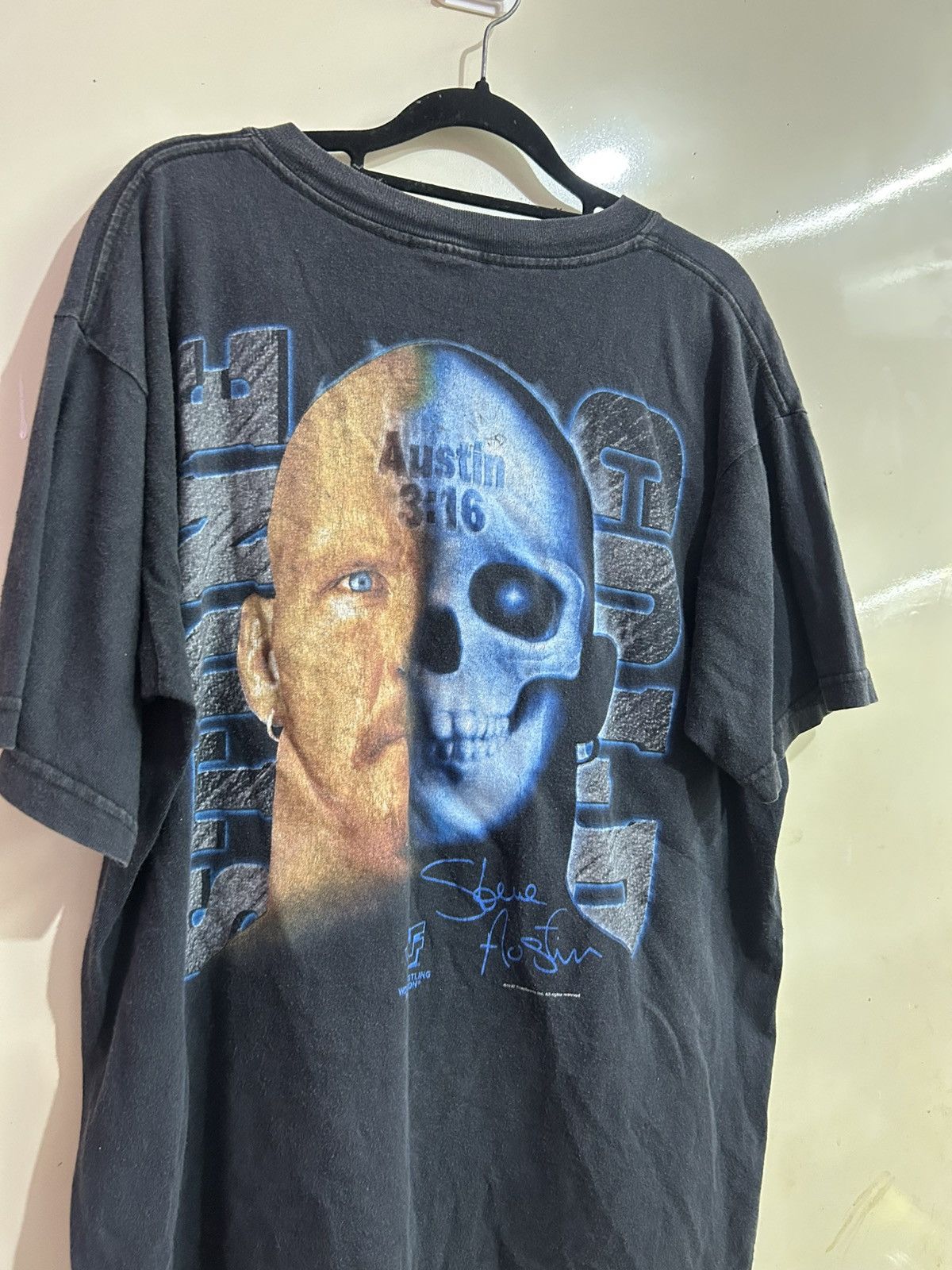 Vintage × WWE × WWF Tee Stone Cold vintage 90’s Size US L / EU 52-54 / 3 - 3 Thumbnail