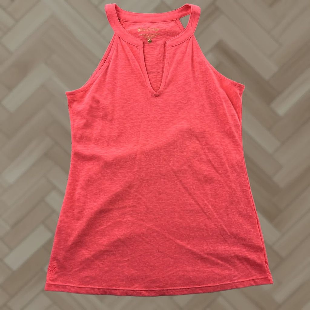 Lilly Pulitzer Lilly Pulitzer Sleeveless V-Neck Tank Top Women's XS Pink Shirt Size XS / US 0-2 / IT 36-38 - 1 Thumbnail
