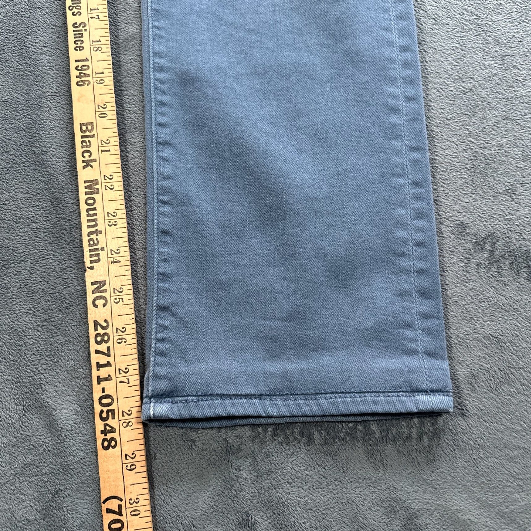 7 For All Mankind 7 For All Mankind Jeans Mens 32x28 Gray Denim Slimmy Straight Leg Size US 31 - 5 Thumbnail
