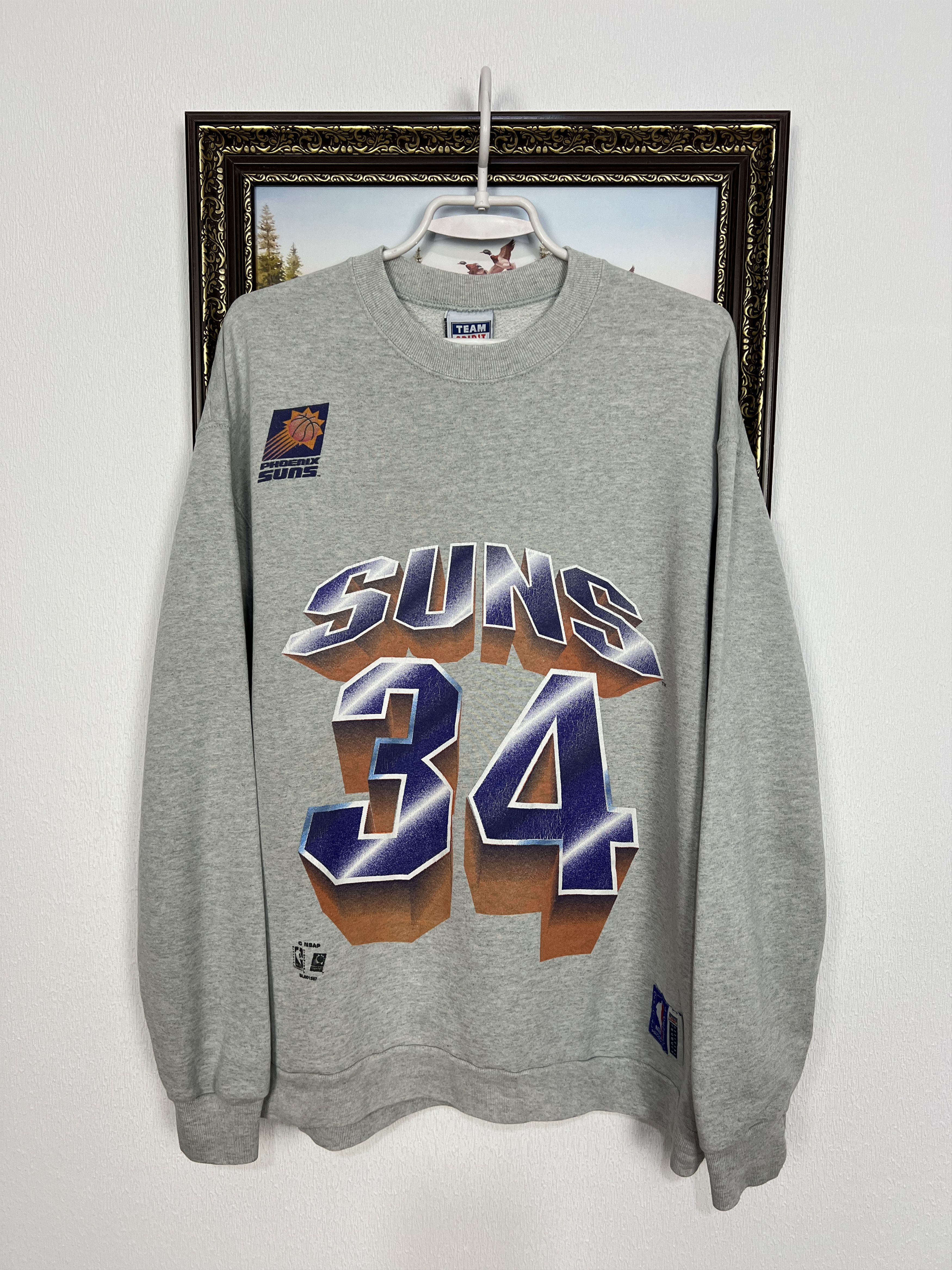 Phoenix Suns Barkley Sweatshirt NBA Crewneck Over Print
