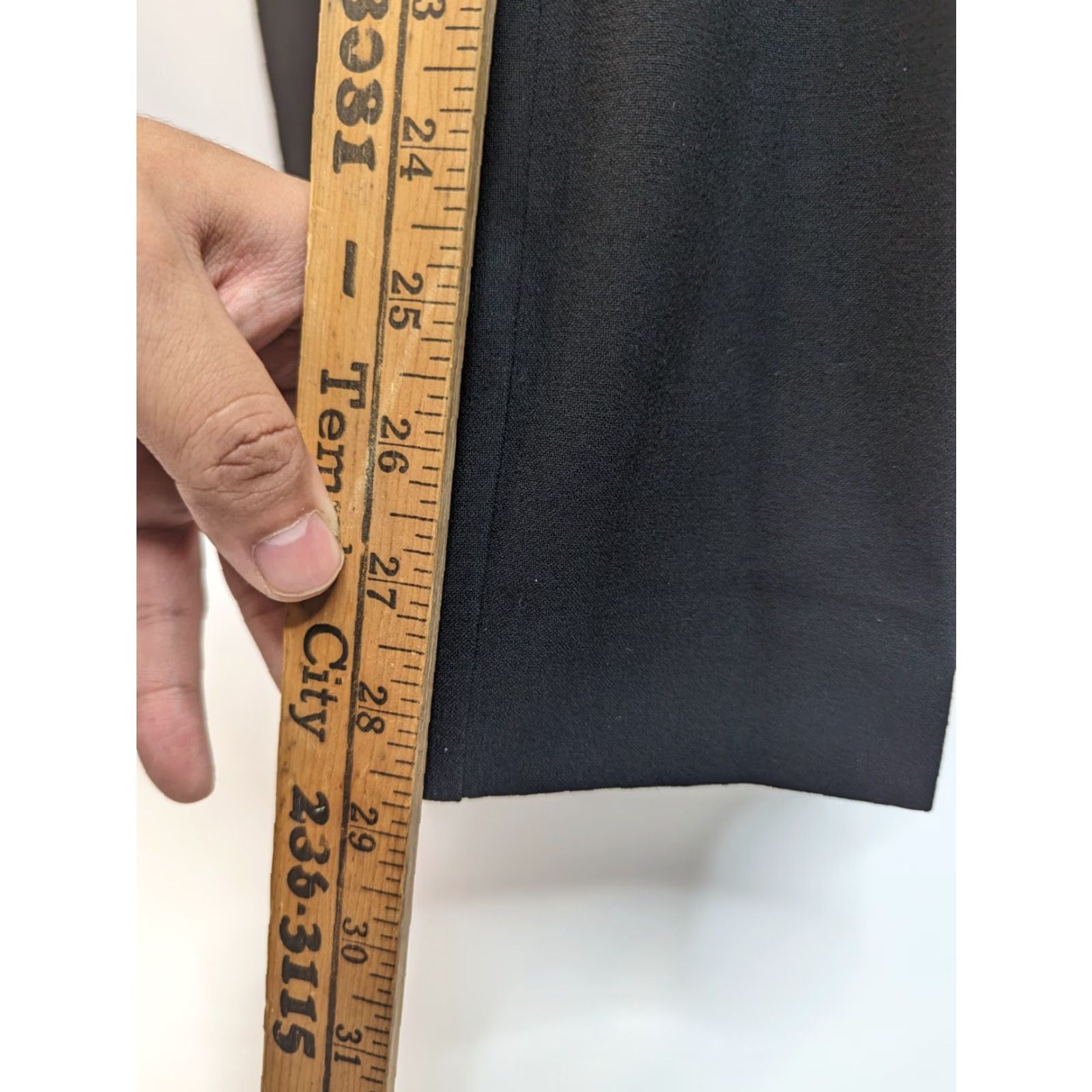 Liz Claiborne Liz Claiborne LizSport Women's Dress Pants 10 Black Stretch Straight Rayon Blend Size 32" / US 10 / IT 46 - 5 Thumbnail