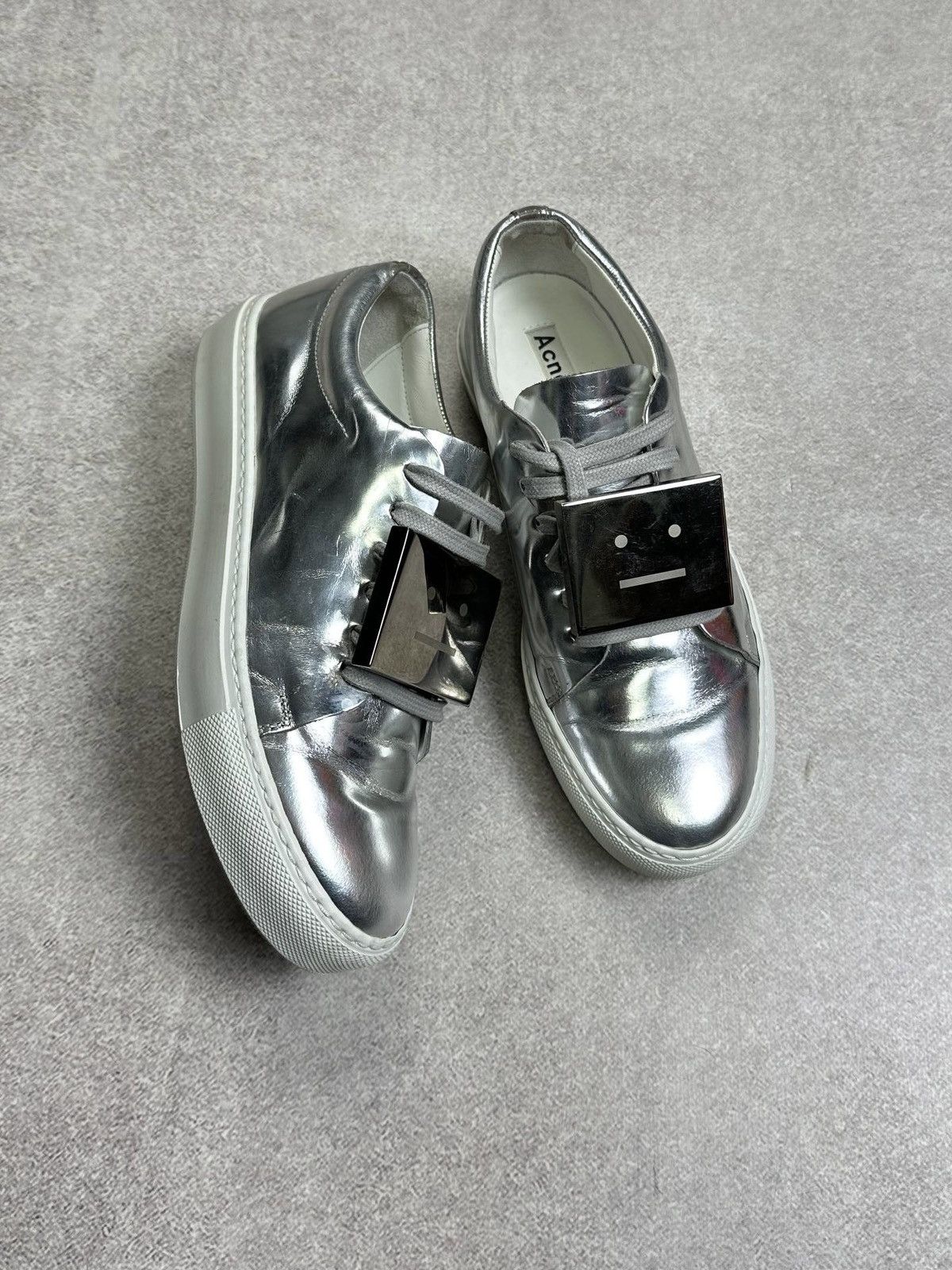 Acne Studios Vihtage Acne Studios Silver Sneakers Low Size US 6 / IT 36 - 1 Thumbnail