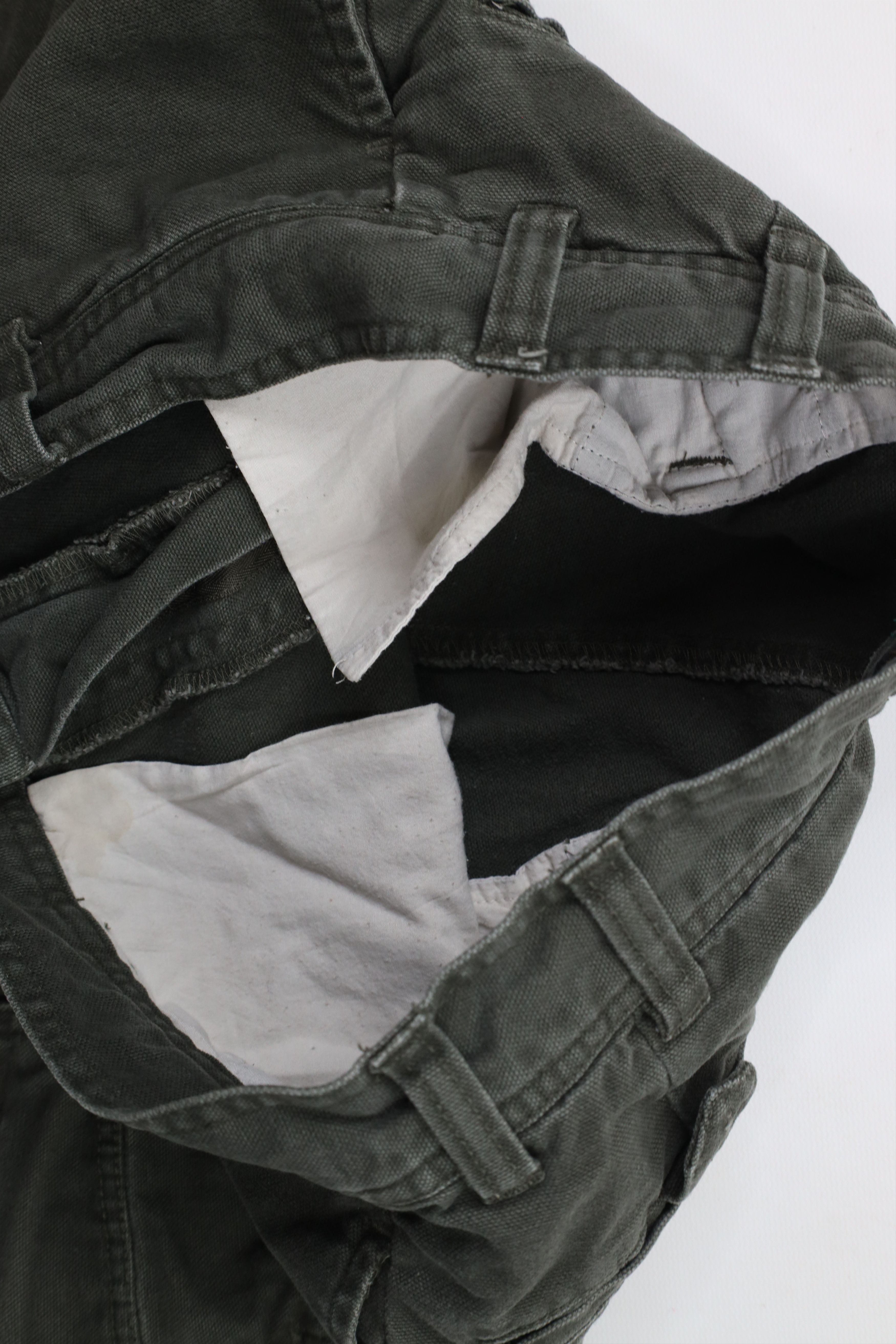 Vintage Vintage 90s Streetwear Baggy Fit Cargo Shorts Green Cotton Size US 30 / EU 46 - 9 Thumbnail