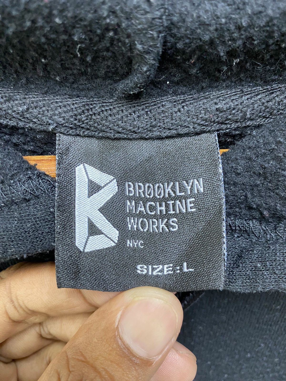 Brooklyn Industries Brooklyn Machine Works New York Hoodie Light Cotton Spellout Size US L / EU 52-54 / 3 - 7 Thumbnail