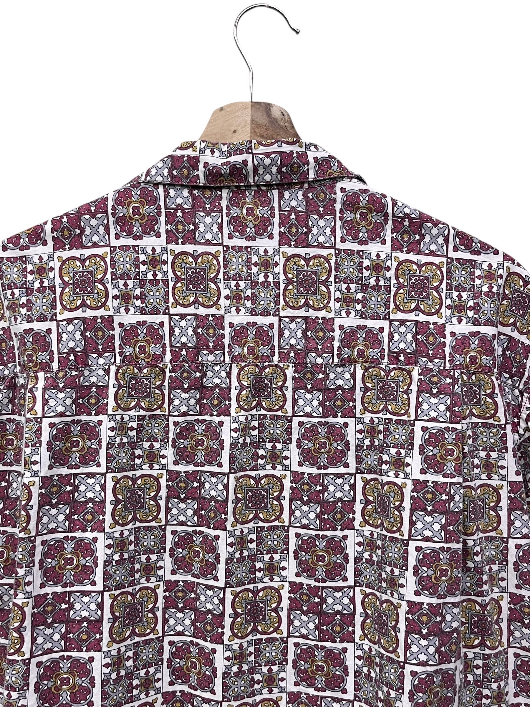 Rusty Vintage Rusty Geometric Block Print Camp Hawaii Shirt Size US L / EU 52-54 / 3 - 3 Thumbnail