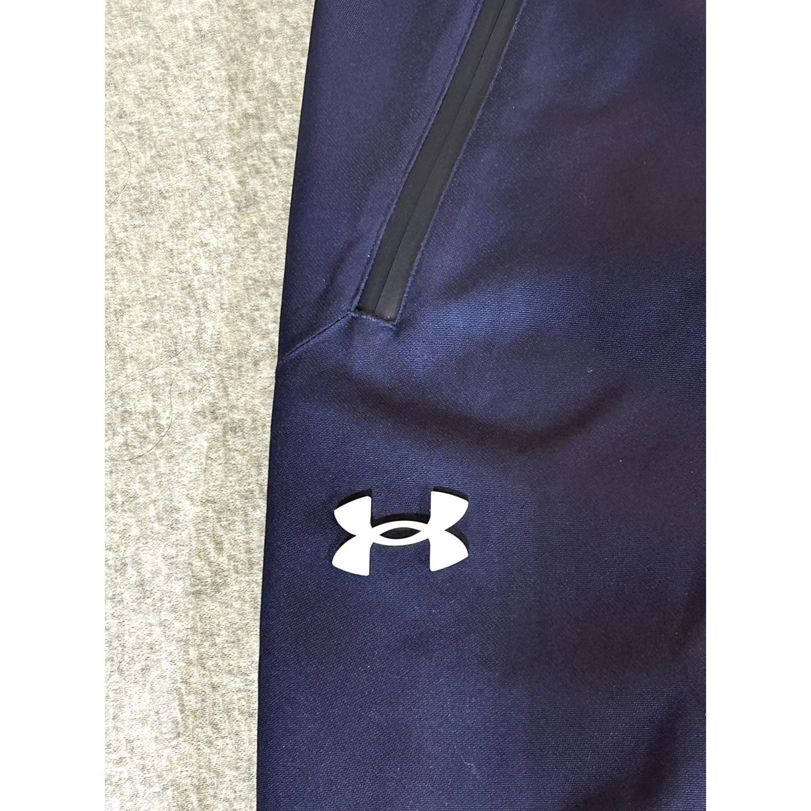 Under Armour Under Armour Stormproof Lined Rain Pants Mens 2XL Blue Waterproof Windproof Pockets Taped Seams Rain Pants Size US 39 - 2 Thumbnail