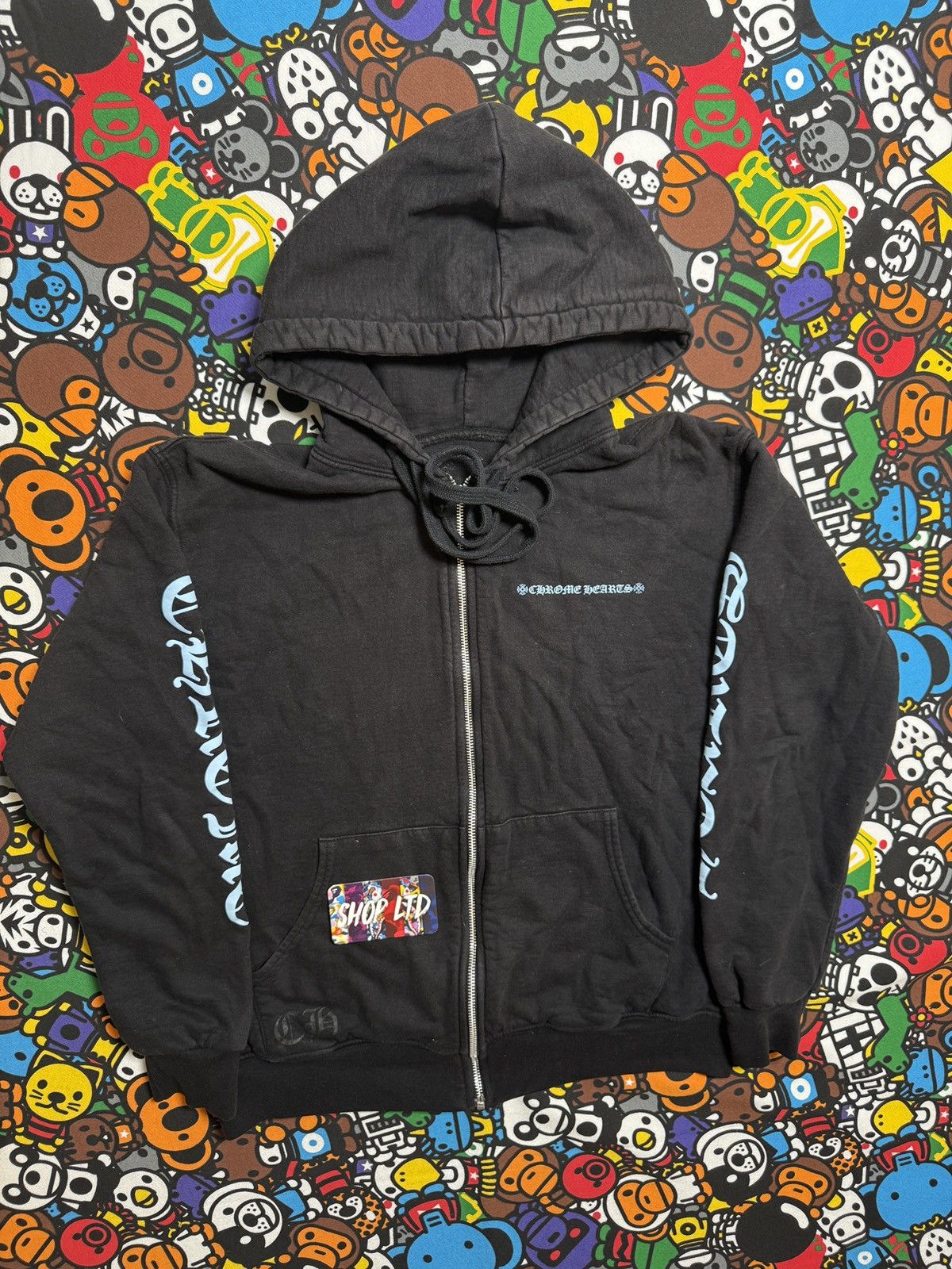 Chrome Hearts Chrome Hearts Icey Blue Script Logo Thermal Hoodie Size US M / EU 48-50 / 2 - 2 Thumbnail