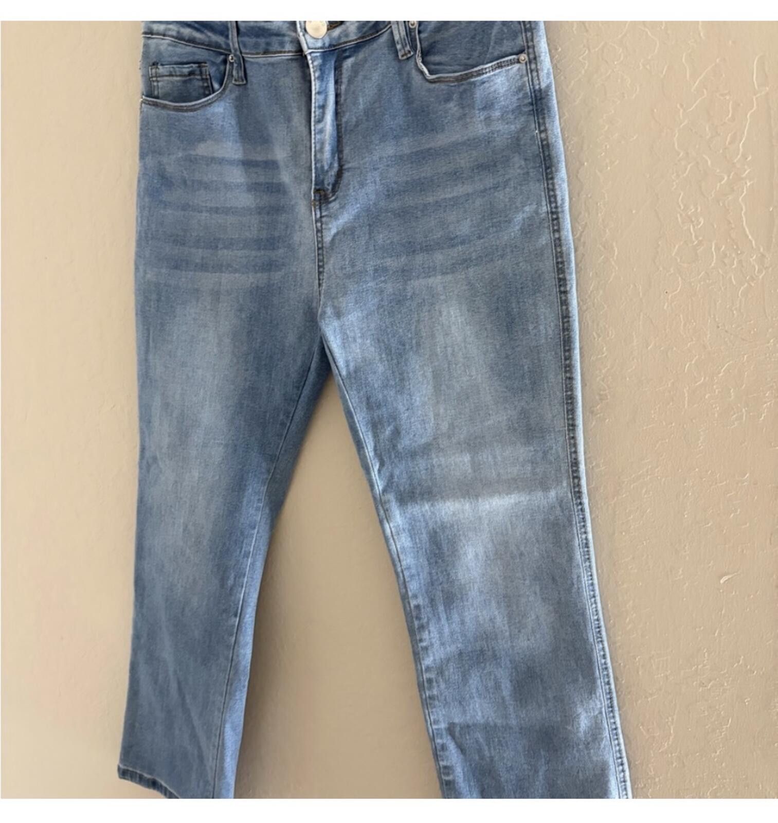 United Bamboo BAMBOO Women's Blue Skinny Jeans Size 34" / US 12 / IT 48 - 2 Thumbnail