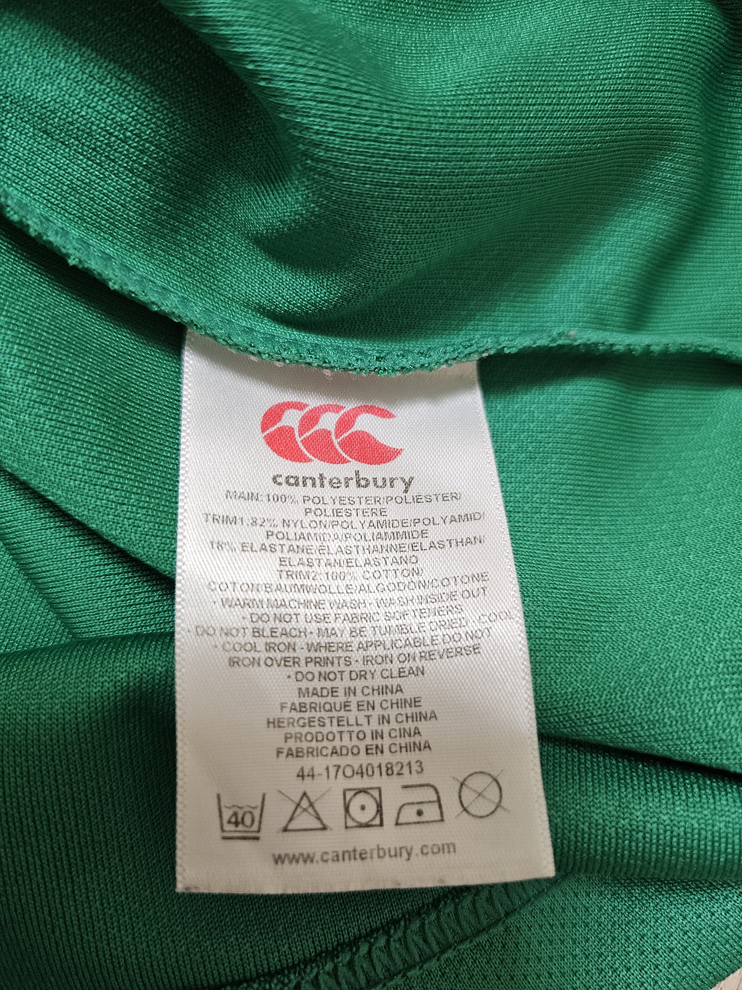 Canterbury of New Zealand IRELAND RUGBY JERSEY IRFU RUGBY SHIRT IRELAND JERSEY Size US L / EU 52-54 / 3 - 8 Thumbnail
