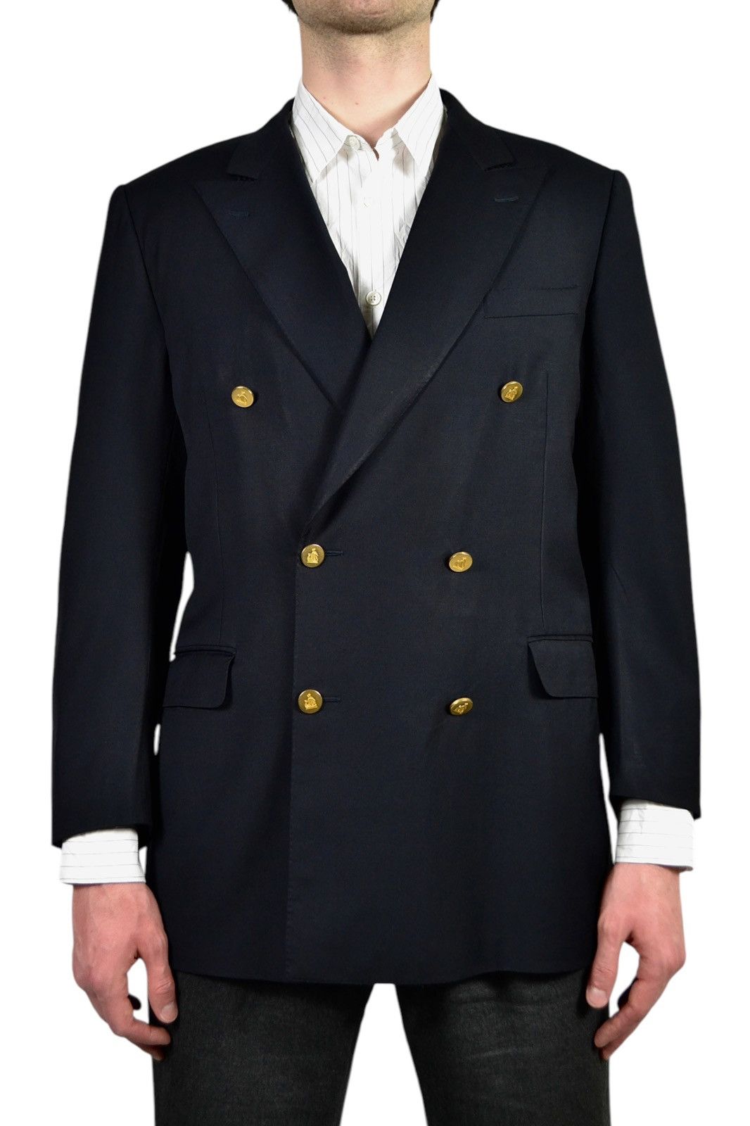 Lanvin Lanvin Double-Breasted Wool Blazer Size 52L - 1 Thumbnail