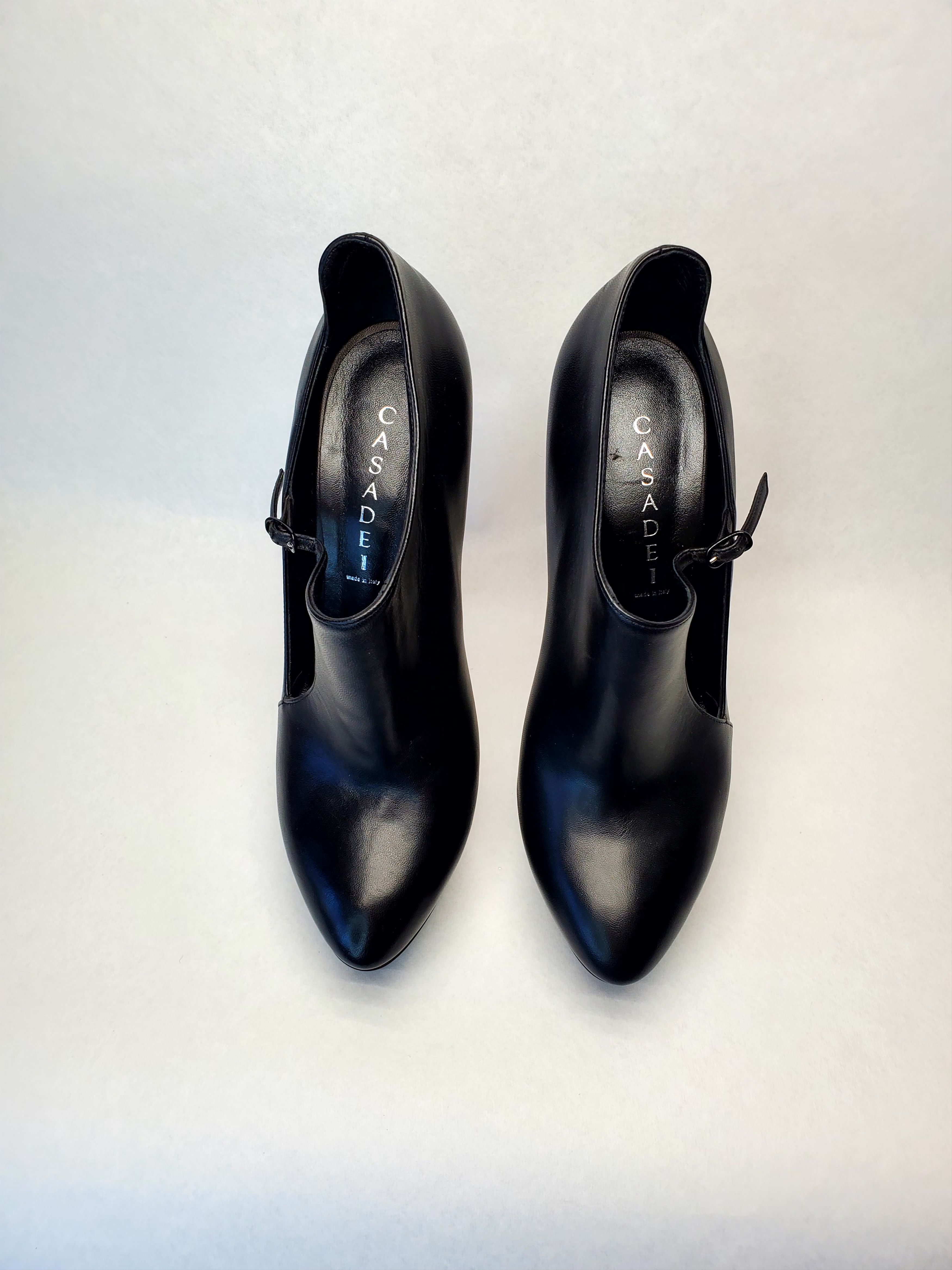 Casadei asadei Black Leather Ankle Boots 40 – New w/ Box & Dust Bag Size US 10 / IT 40 - 6 Thumbnail