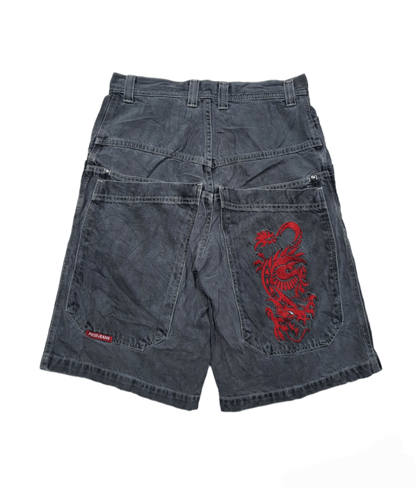 Vintage Vtg JNCO Dragon Embroidered Jorts Baggy Pants Skateboards | Grailed