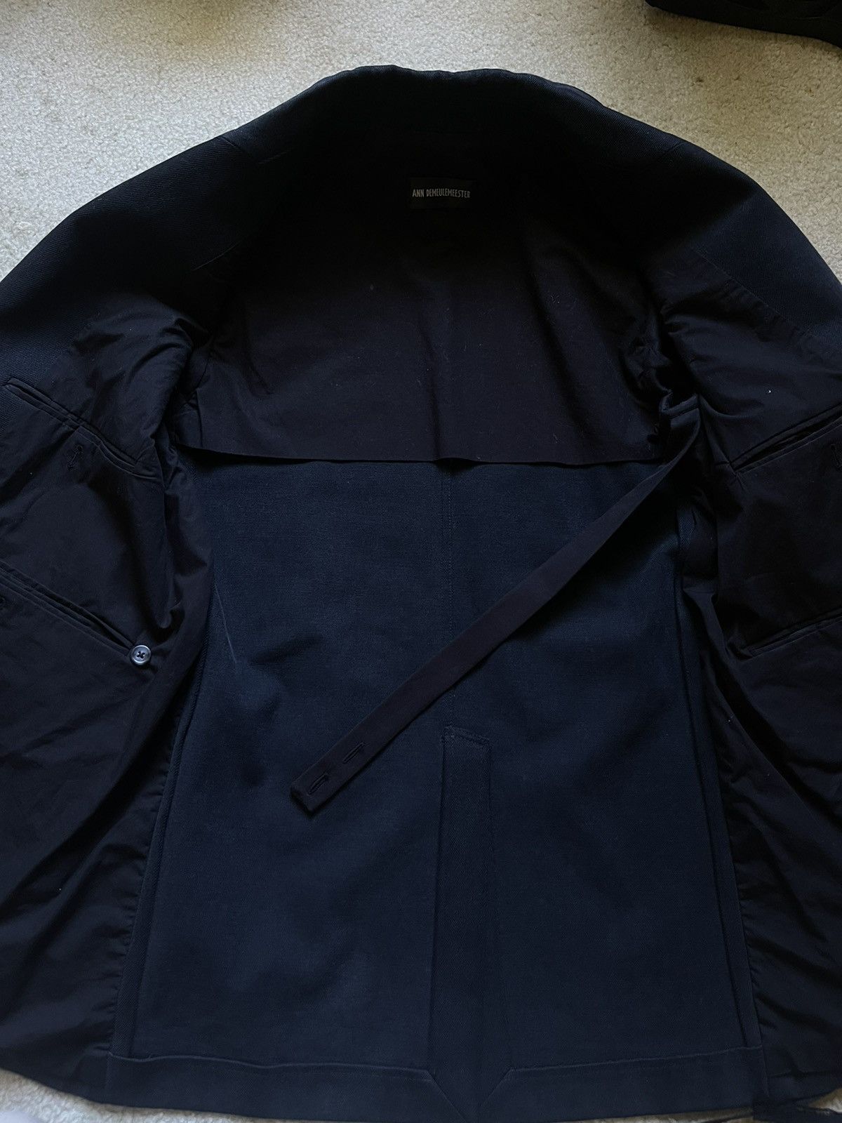 Ann Demeulemeester ANN DEMEULEMEESTER AGNES SLOUCHY JACKET FADED DENIM Size 36R - 6 Thumbnail