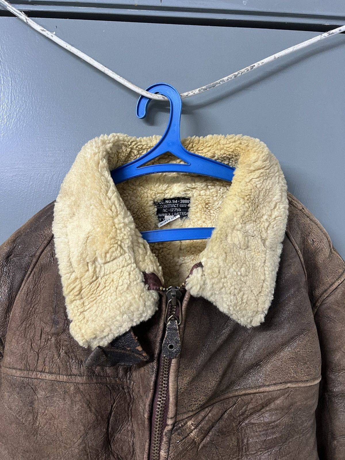 Vintage AVIREX B6 SHREPA SHIP SKIN JACKET Size US L / EU 52-54 / 3 - 3 Thumbnail