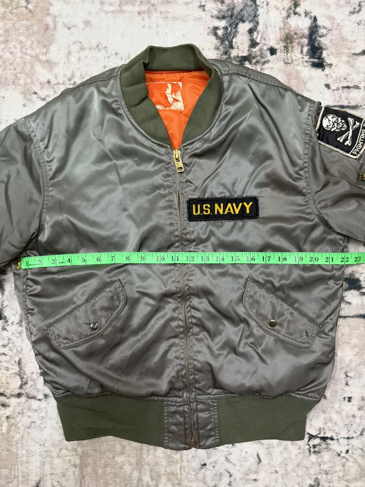 Vintage Vintage U.S.Navy Fighting 84 Bomber Jacket Size US M / EU 48-50 / 2 - 15 Thumbnail