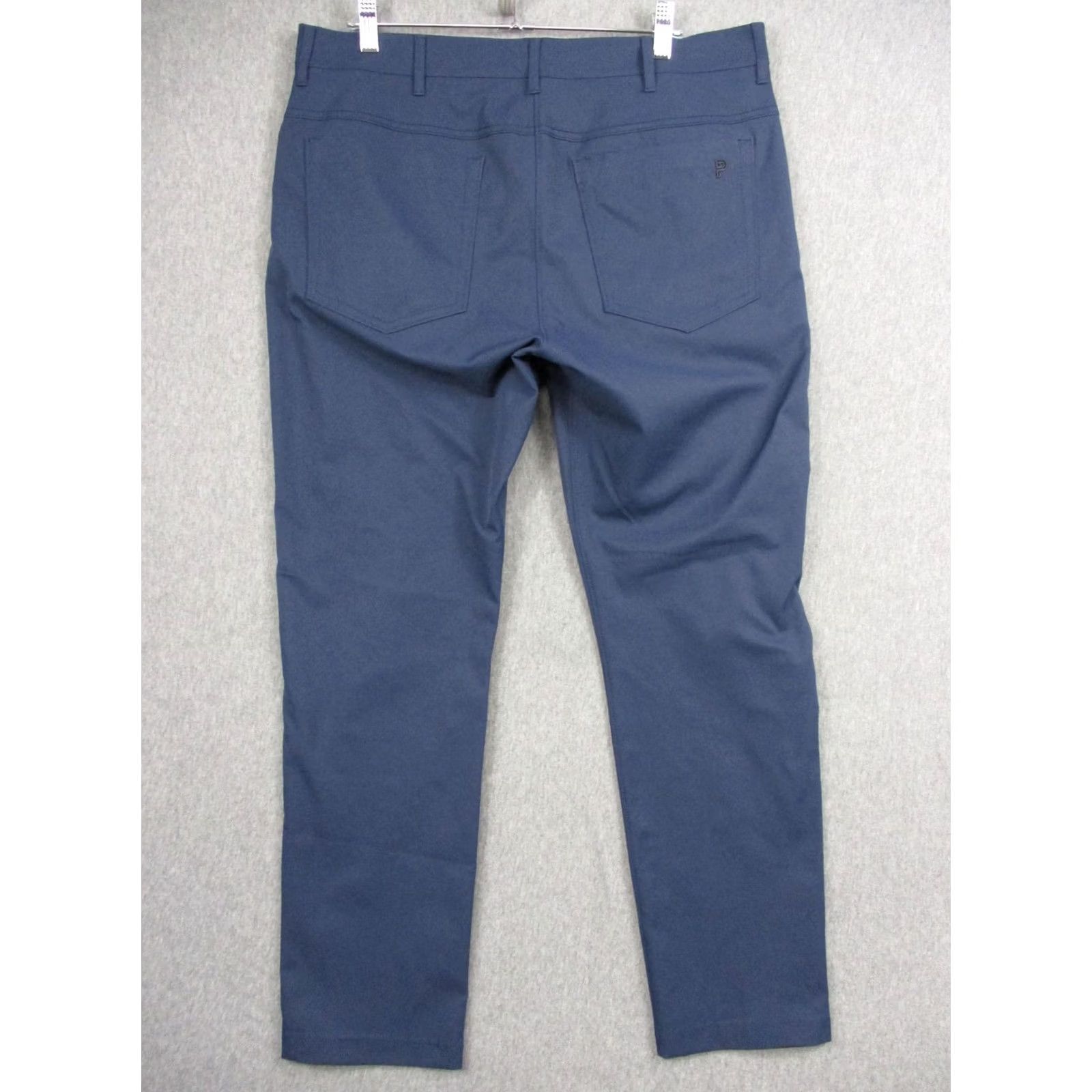 Vintage Public Rec Pants Mens 33x30 Blue Chino 5 Pocket Tapered Microfiber Casual Travel Shirt/Bottom? Size US 33 - 6 Thumbnail
