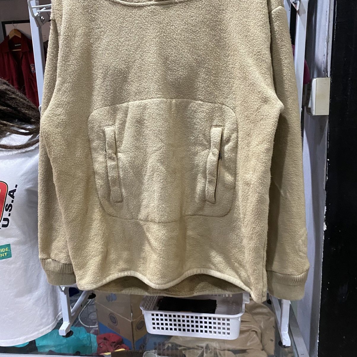 Beauty Beast SABOTAGE Tan Sherpa Pullover Hoodie - Size S Oversize Size US M / EU 48-50 / 2 - 5 Thumbnail