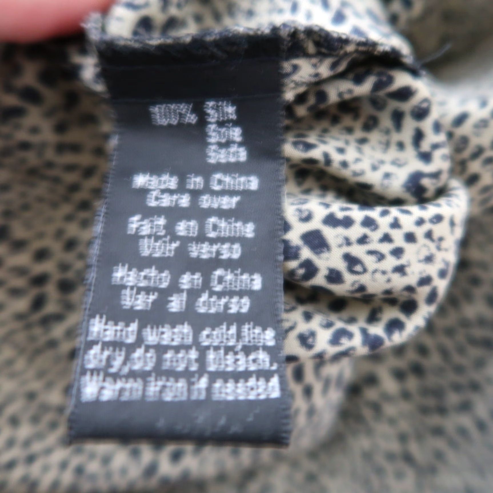 Halston VINTAGE Halston Silk A-Line Midi Skirt 12 Brown Taupe Black Animal Print Women's Size 34" / US 12 / IT 48 - 6 Thumbnail