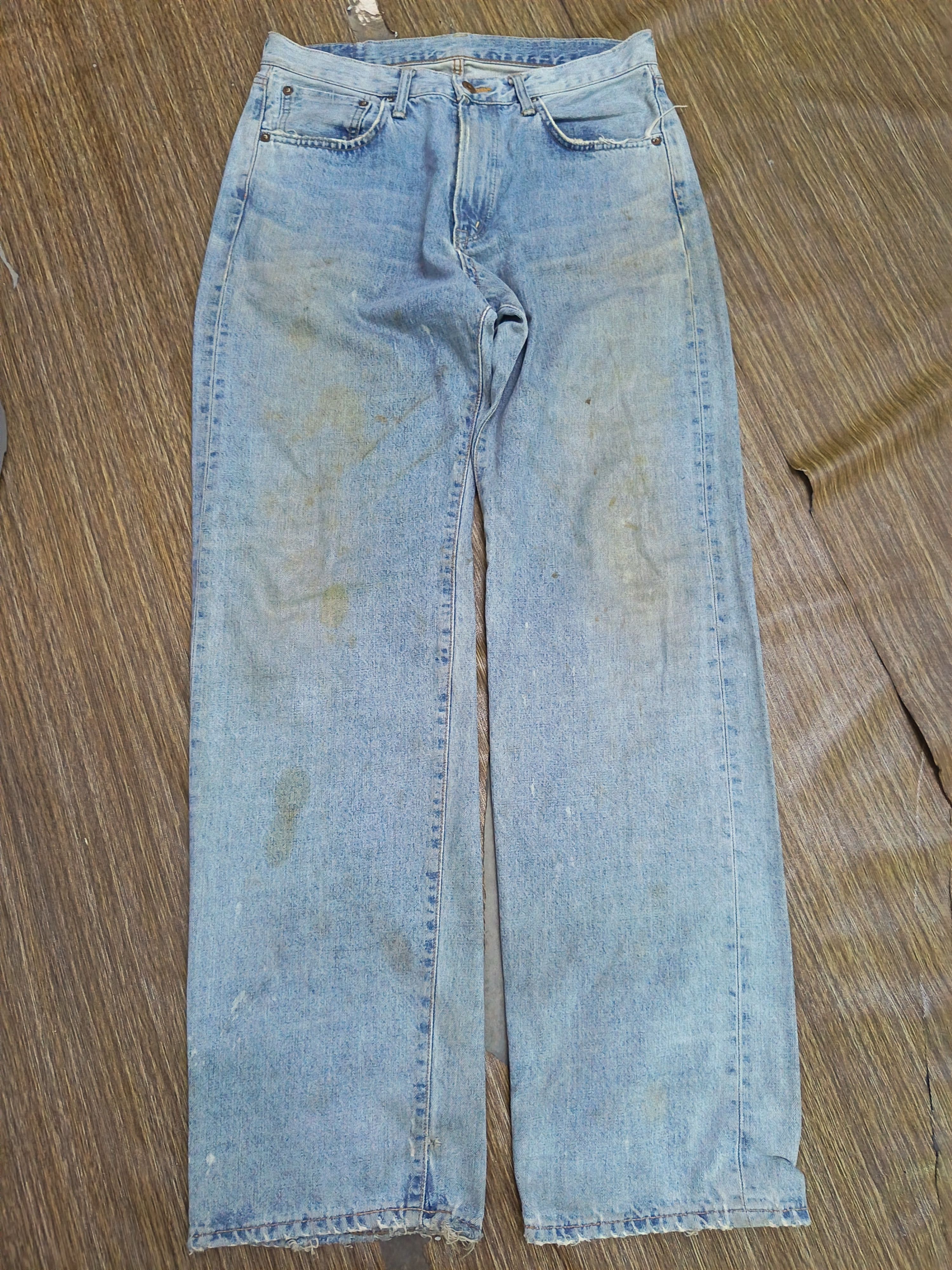 Edwin Vintage stain faded edwin 505x selvedge Size US 33 - 1 Thumbnail