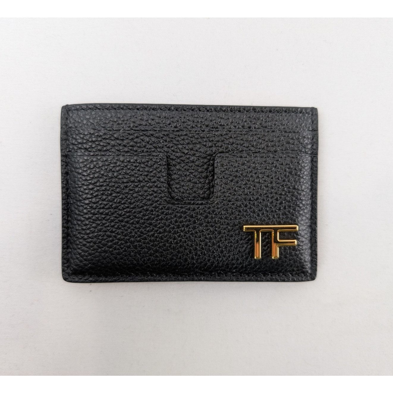 Tom Ford o1rshd1 Size: OS / Grain Leather Card Holder / Wallet Black Size ONE SIZE - 1 Thumbnail
