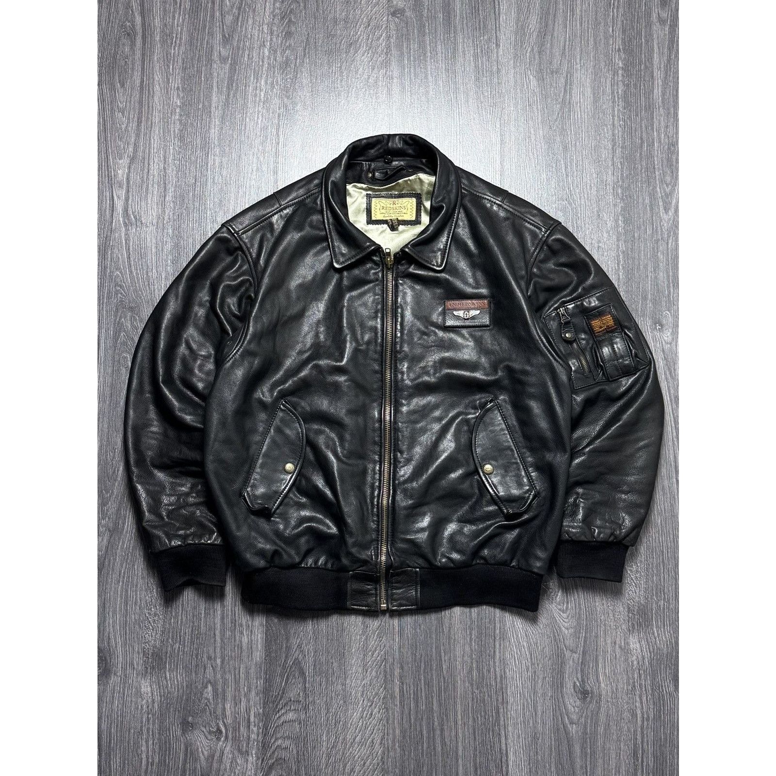 ジャケット・アウター 90-00s used leather bomber flight jacket s-l400.jpg