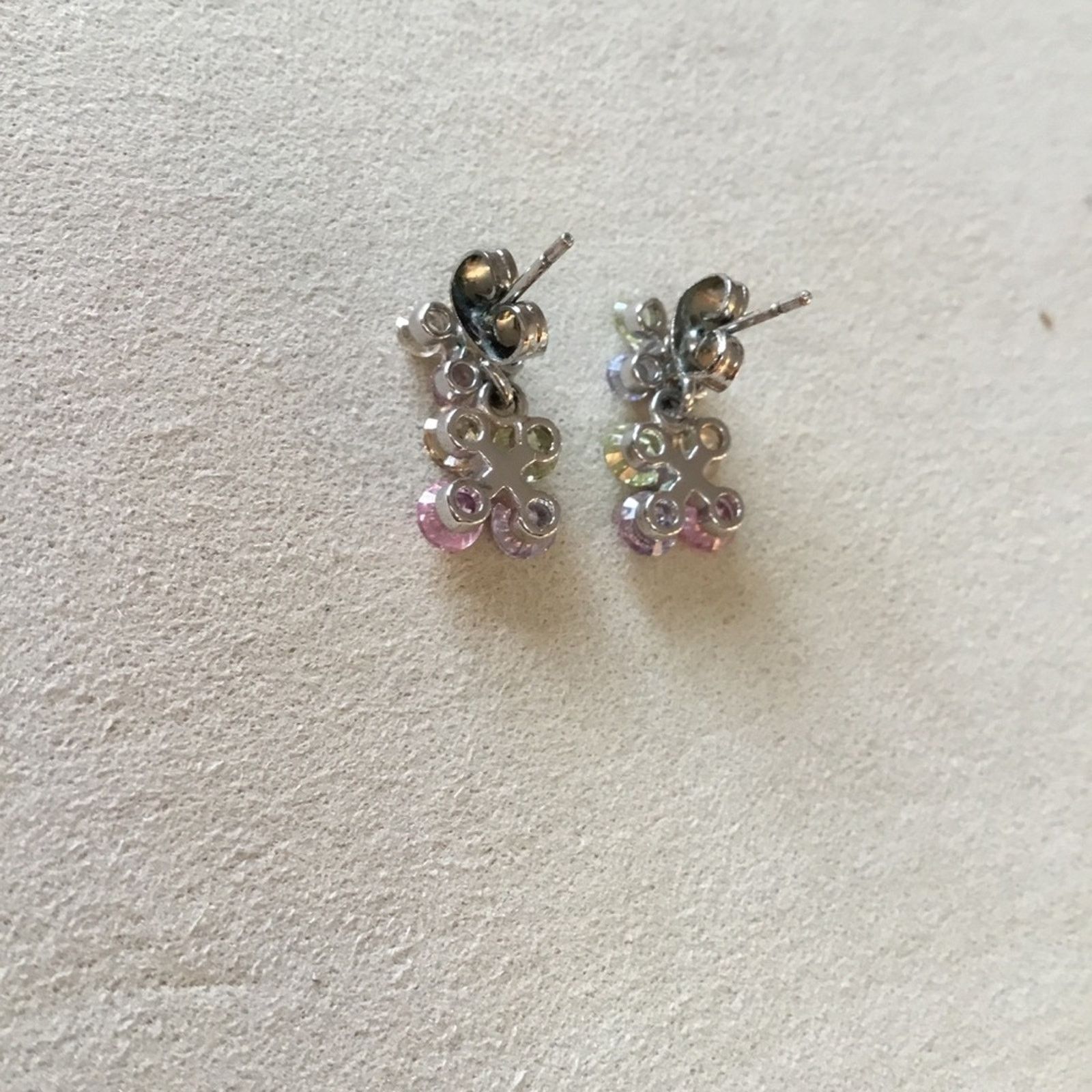Other Clover Multi-Crystal Drop Earrings Size ONE SIZE - 6 Thumbnail