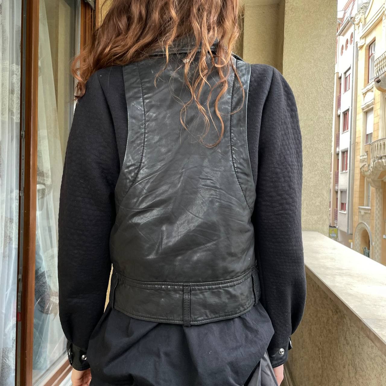 Diesel Archive DIESEL Acrab Lamb Leather & Knit Biker Moto Jacket Size S / US 4 / IT 40 - 3 Thumbnail