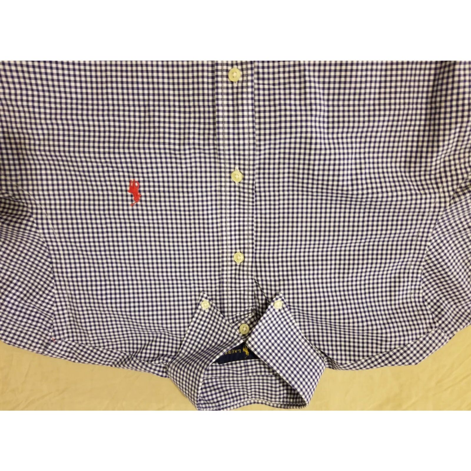 Polo Ralph Lauren Polo Ralph Lauren Dress Shirt S Small Blue Cotton Mens Button Shirt Size 36R - 2 Thumbnail