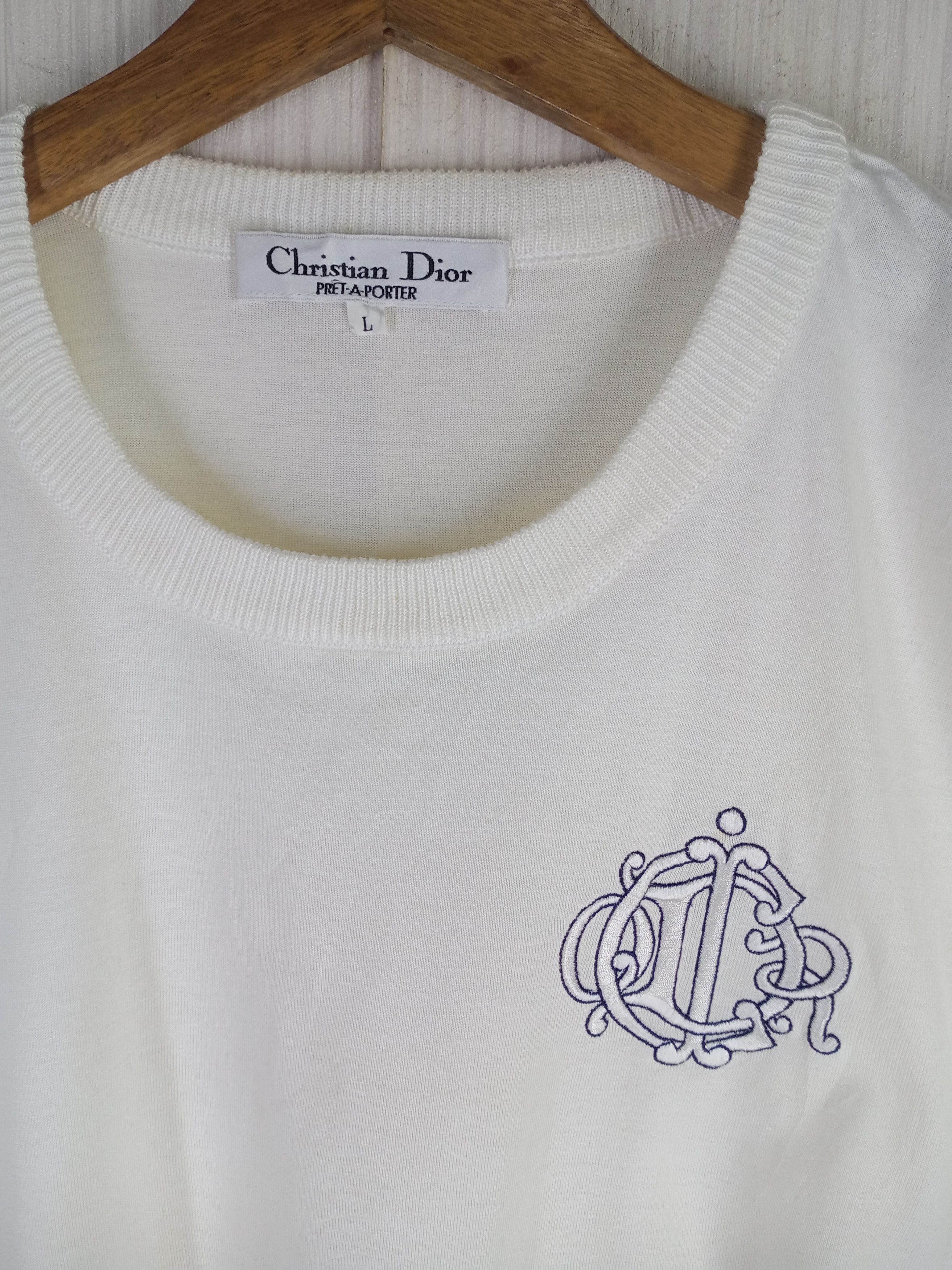 Christian Dior Monsieur Rare Vintage Christian Dior Pret-A-Porter Short Sleeve Tee Size M / US 6-8 / IT 42-44 - 1 Thumbnail