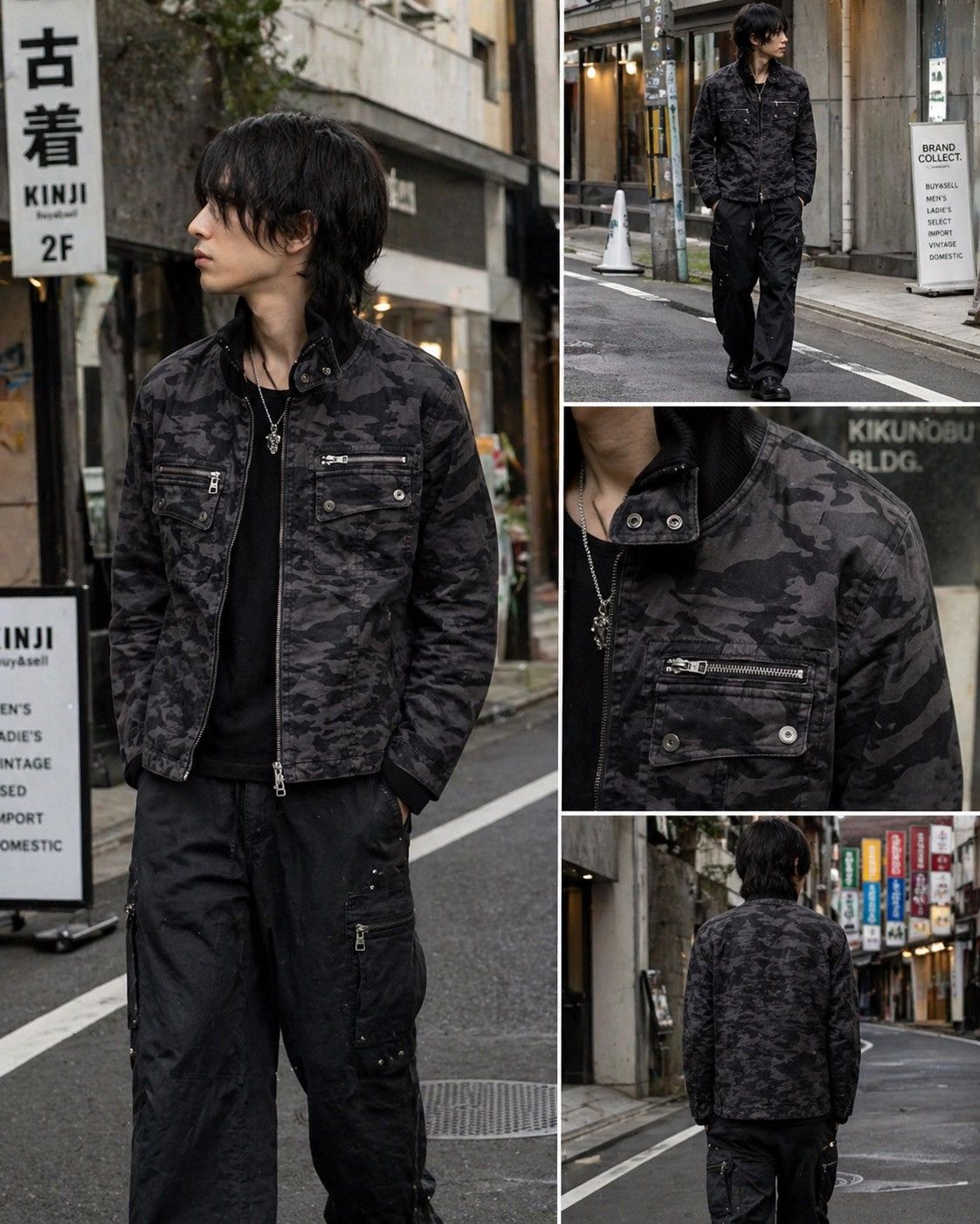 5351 POUR LES HOMMES 5351 Pour Les Hommes Camo Military Jacket Japan Streetwear Size US L / EU 52-54 / 3 - 2 Thumbnail
